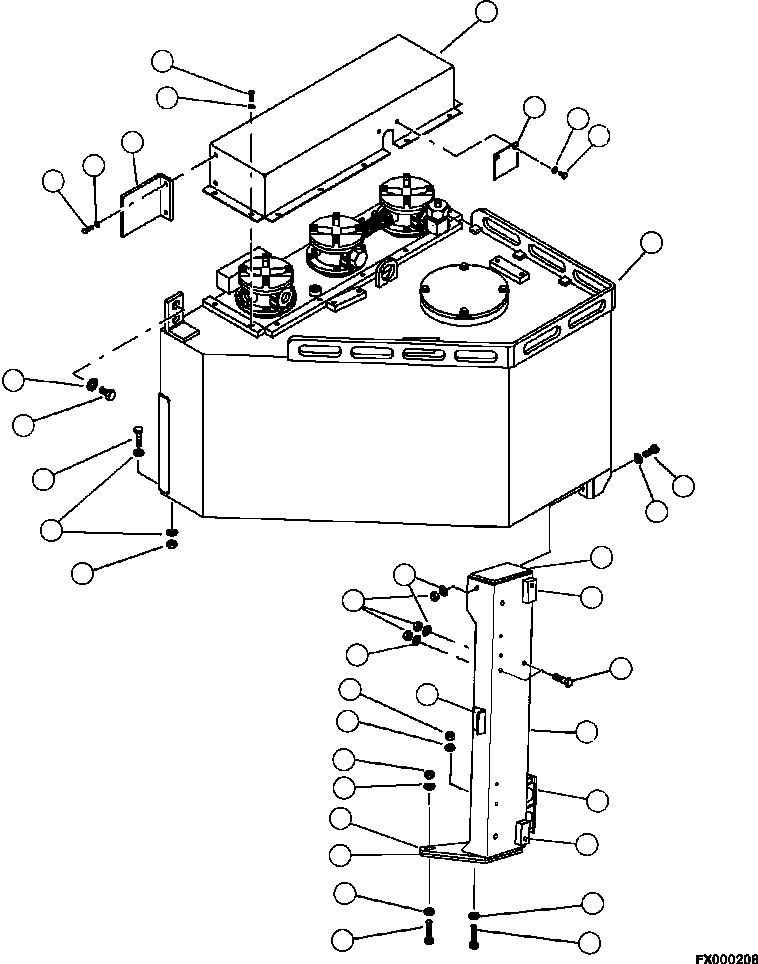 SHIM, TANK SUPPORT (1/4 IN) 83915KF KOMATSU