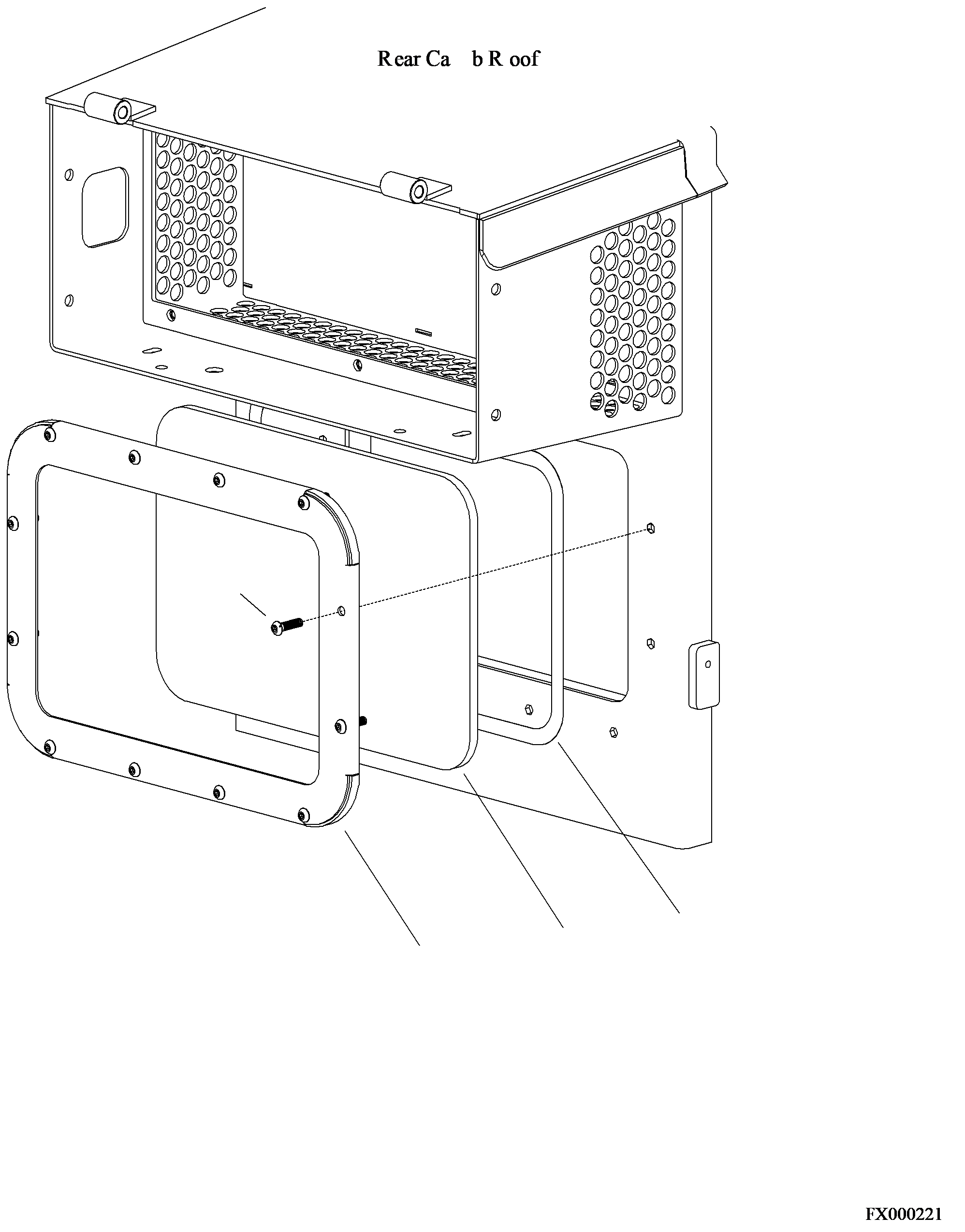 WINDOW, REAR 4A1-53-10550 KOMATSU