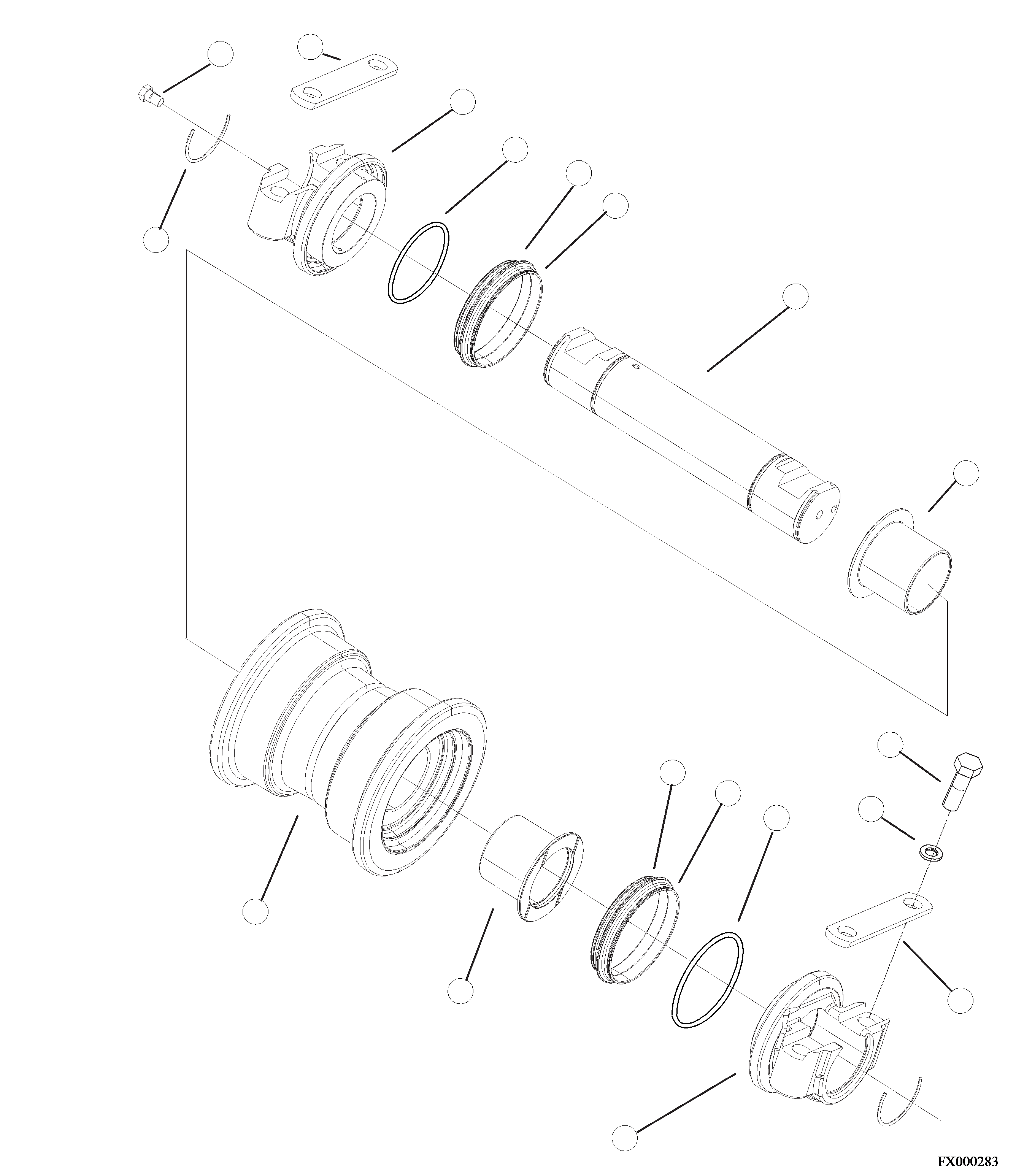 ROLLER, SINGLE FLANGE 207-30-72610 KOMATSU