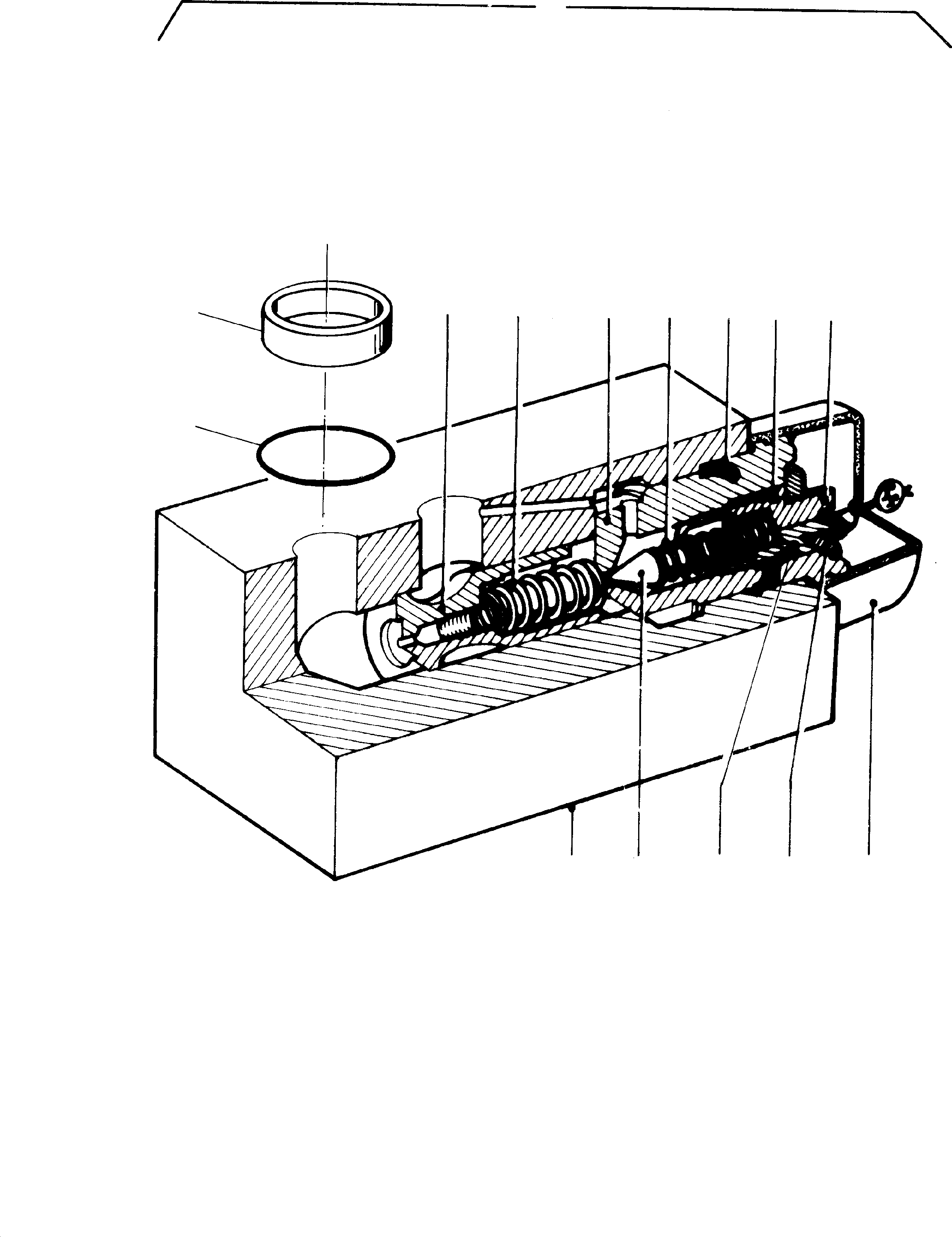 Bleed-off valve, preset 290 bar 753 321 KOMATSU