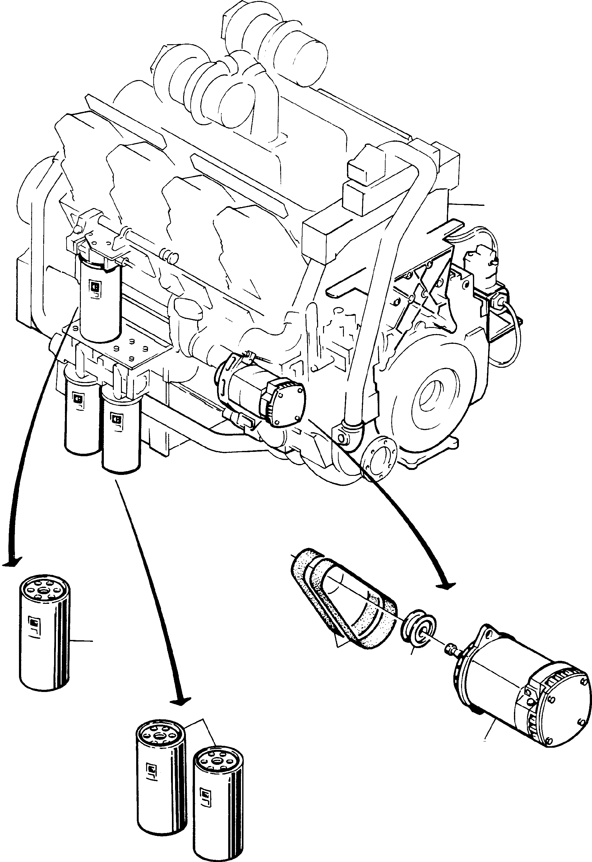 Oil filter 988 701 KOMATSU