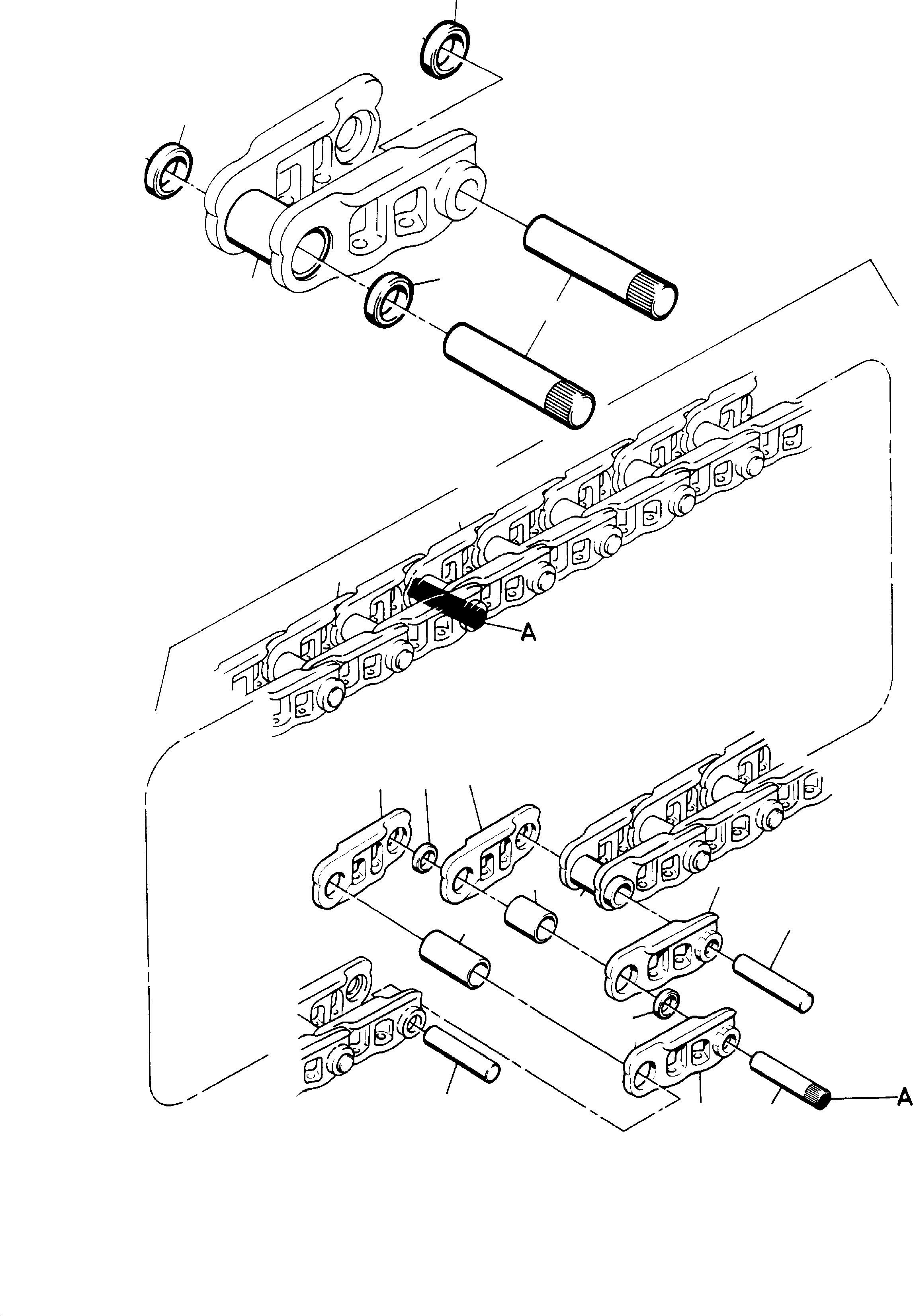 Track pin 692 423 KOMATSU