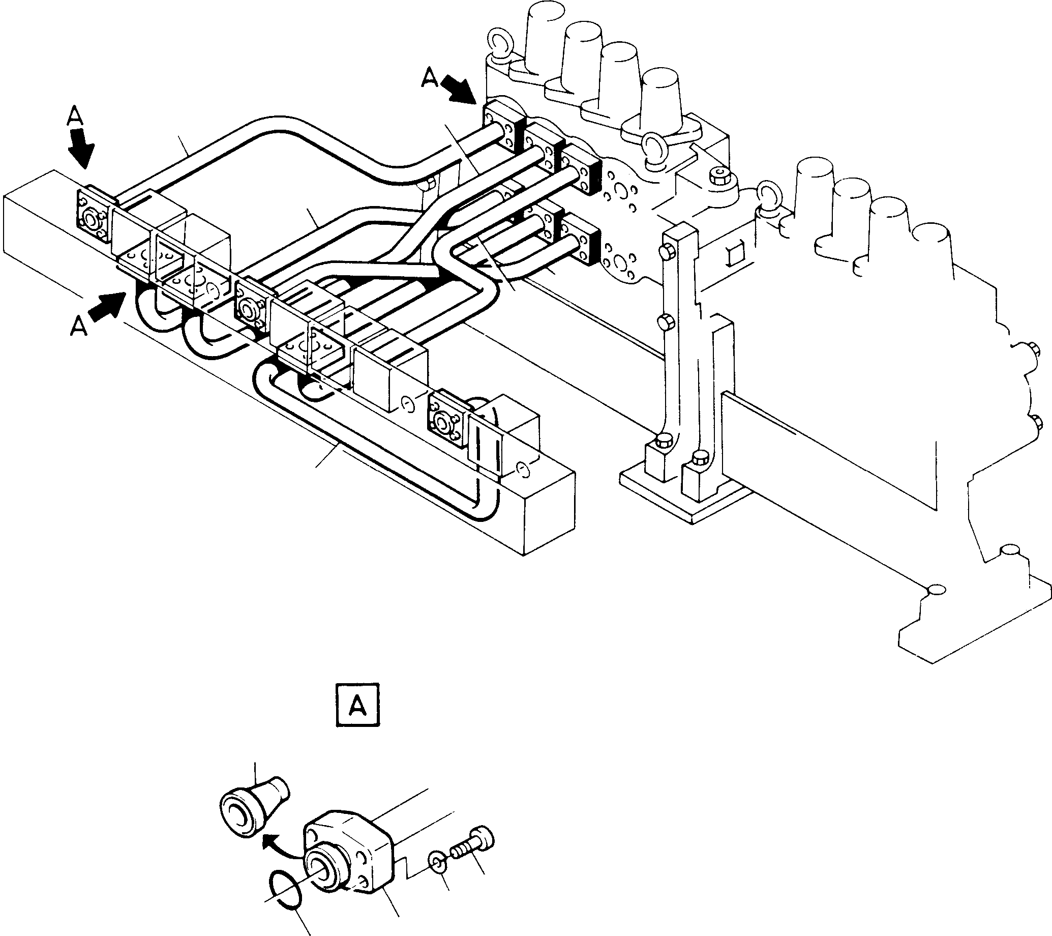 Труба в сборе ø 50 692 229 KOMATSU