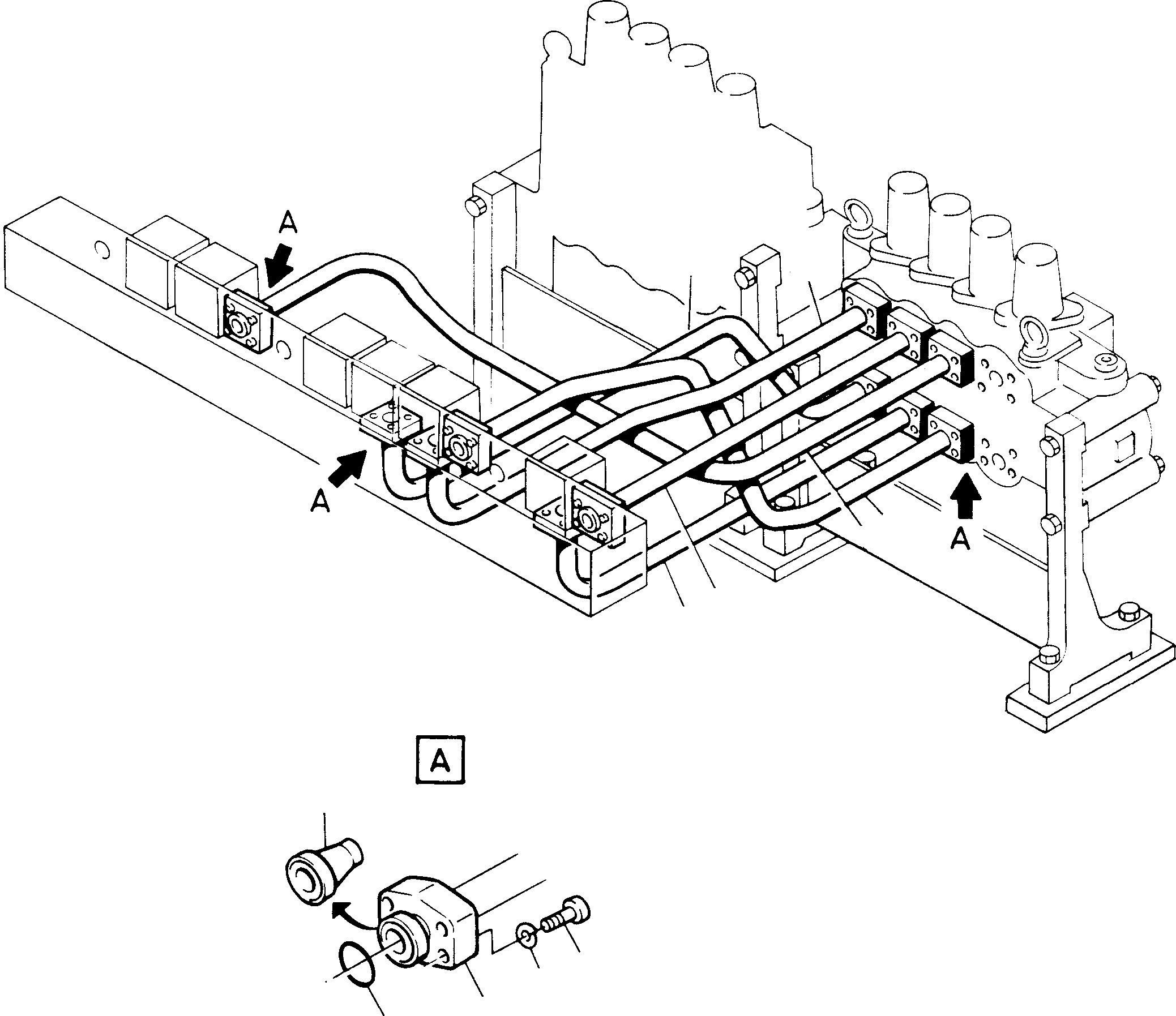 Труба в сборе ø 50 692 235 KOMATSU