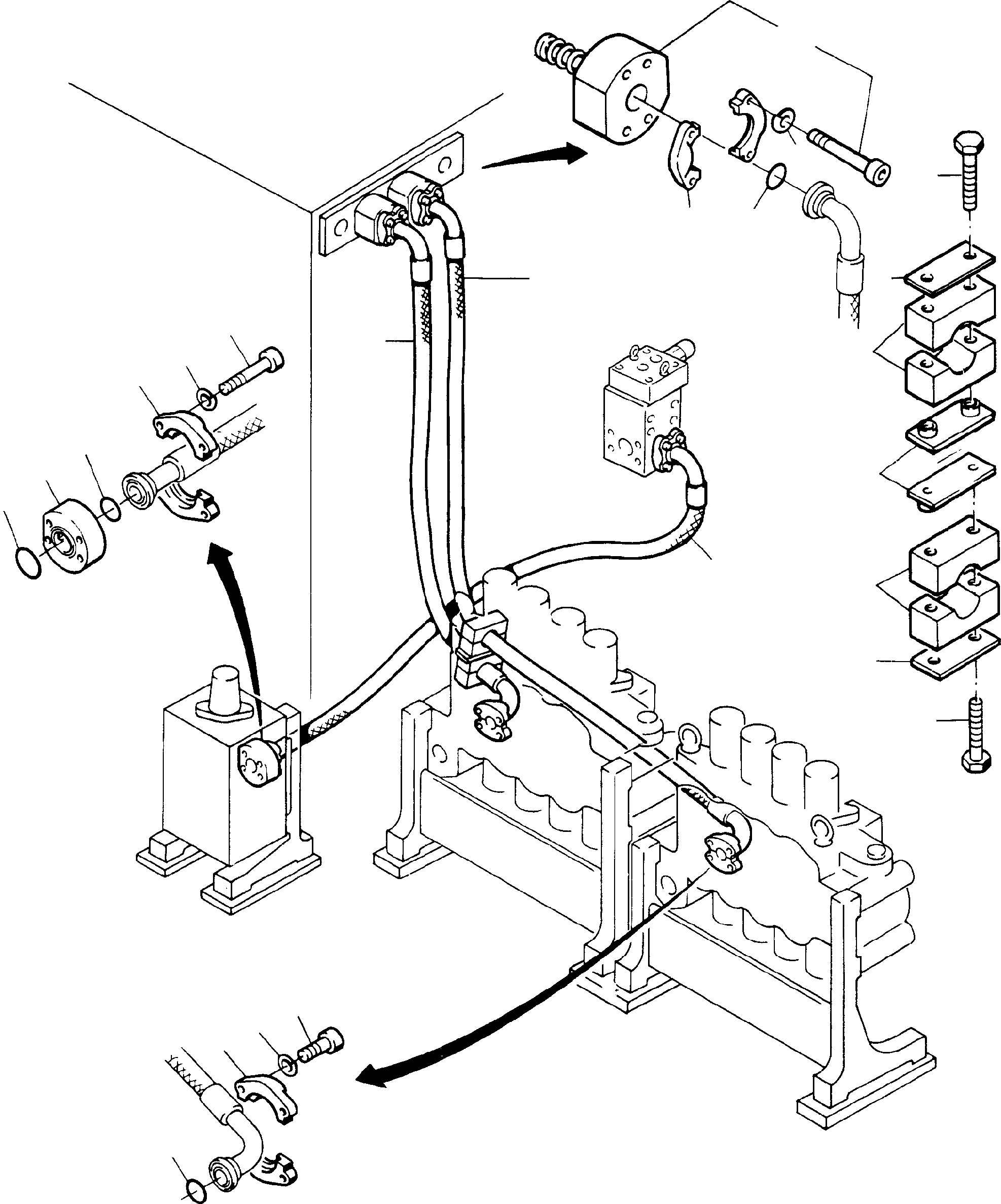 Комплект хомутов 504 446 98 KOMATSU