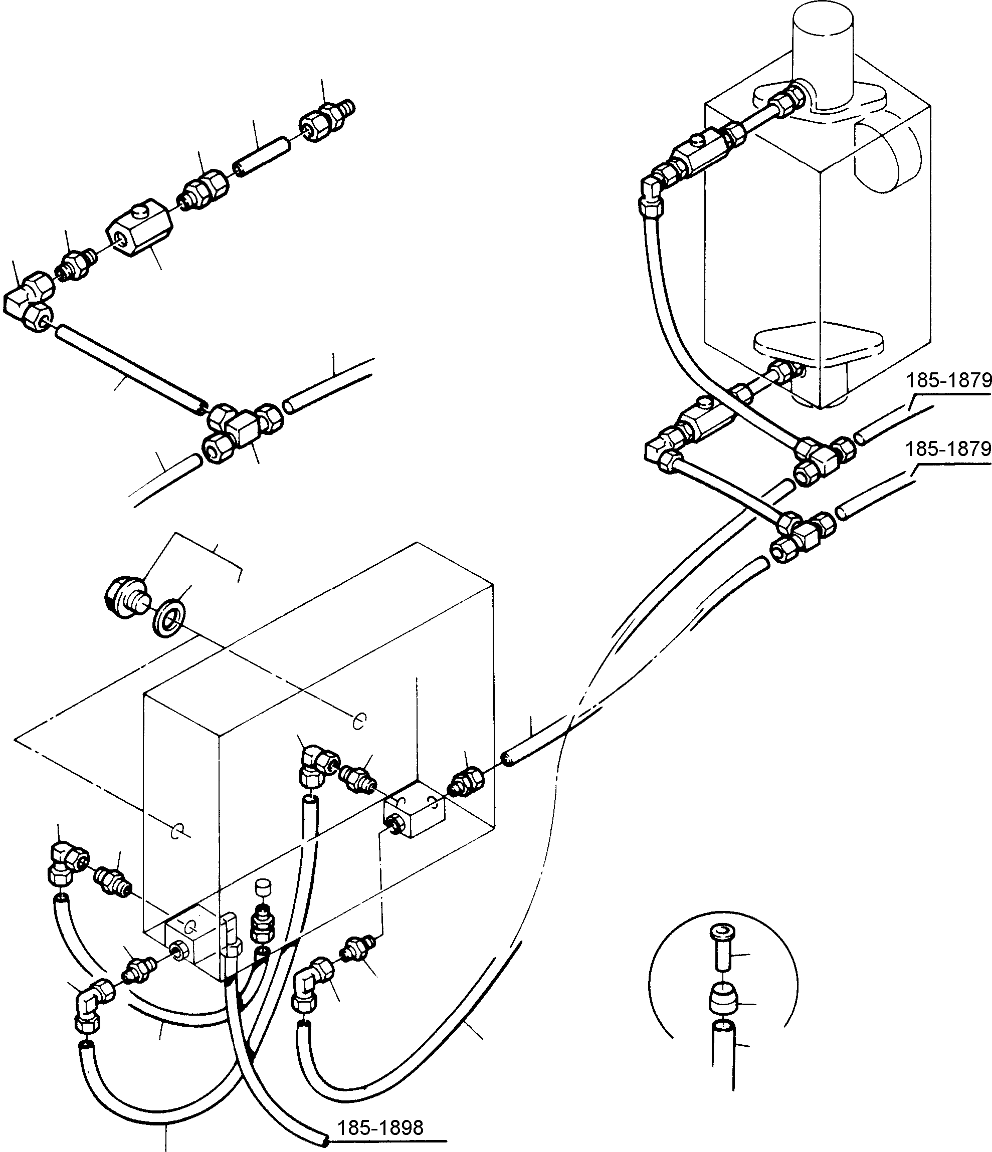 Пробка 255 968 40 KOMATSU