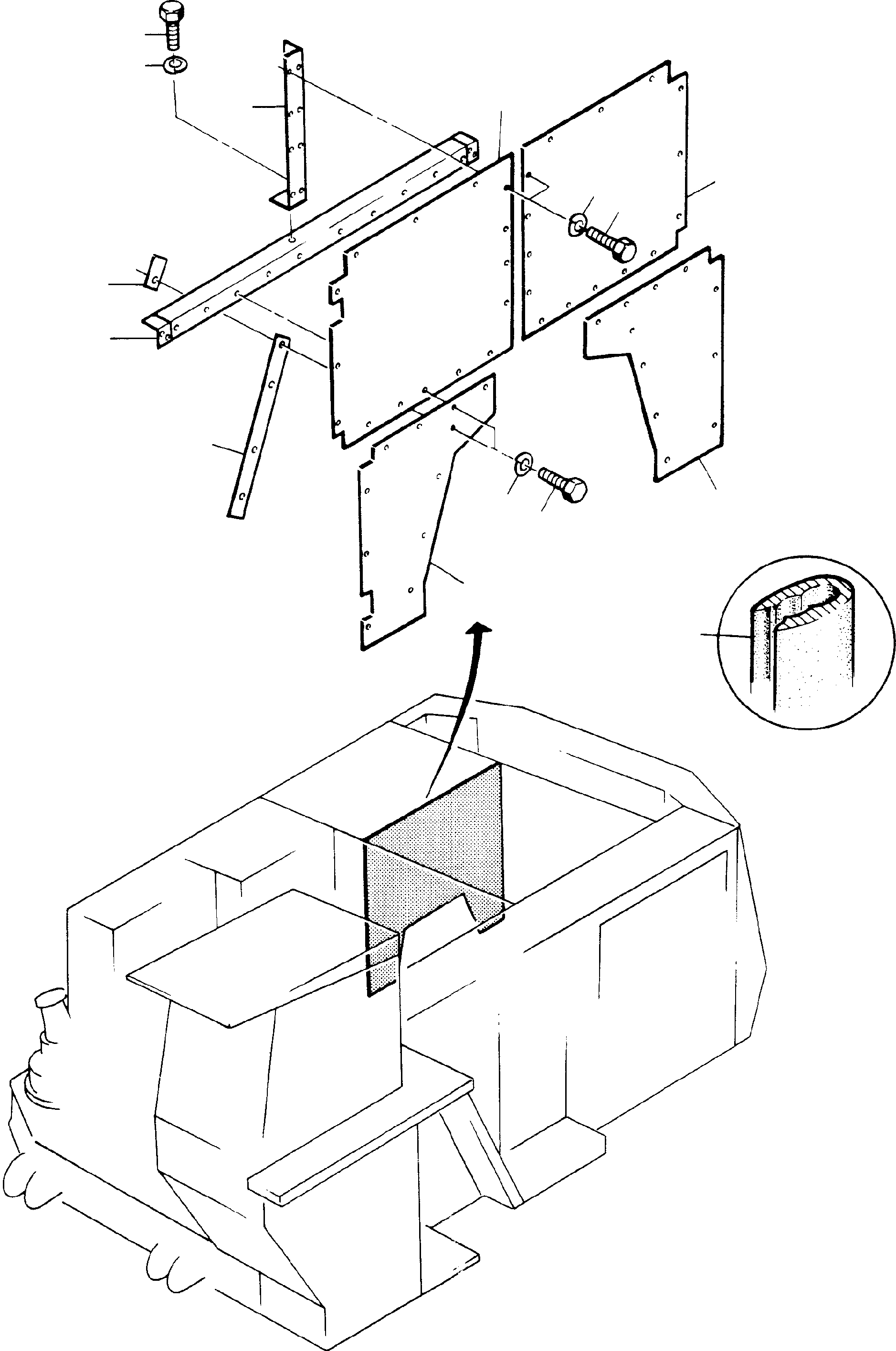 Edge protection Bulk ware, state length required 210 988 40 KOMATSU