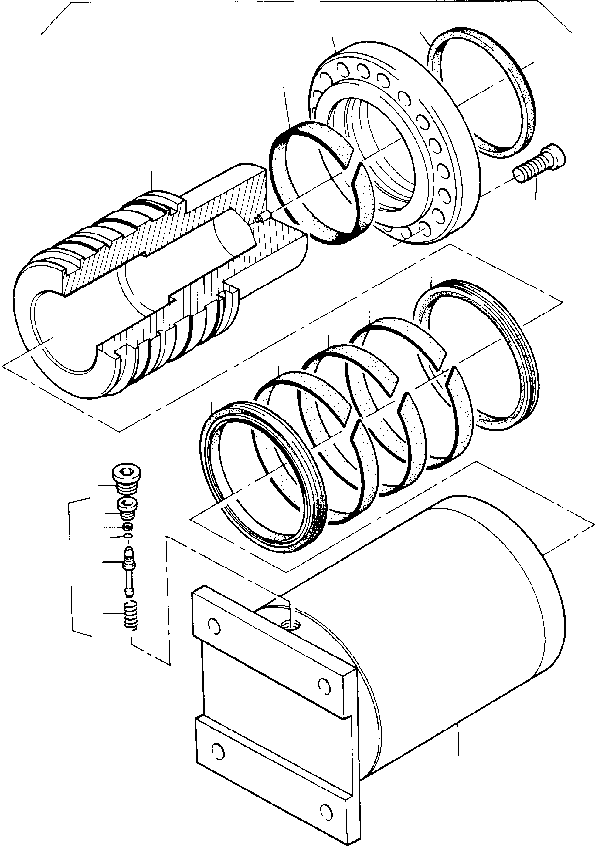 Seal kit fig-nos: 02,04,07,08,09 692 345 KOMATSU