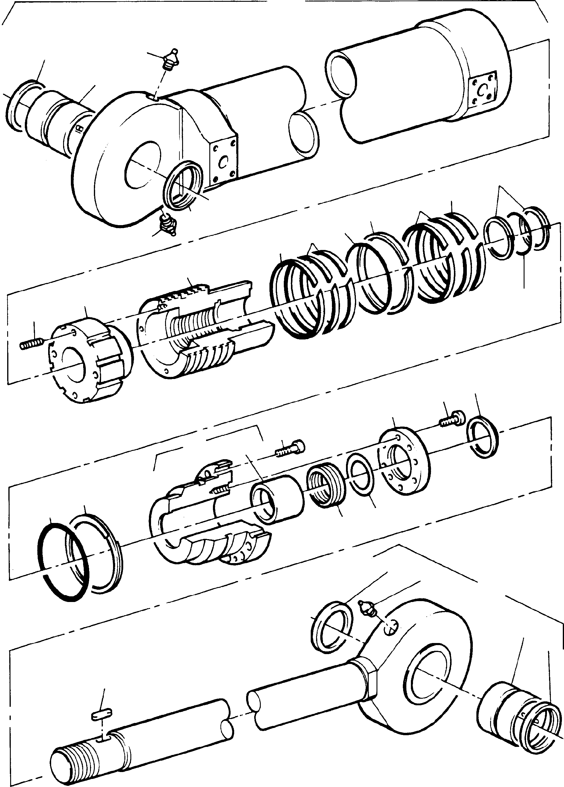 Piston rod, assy 692 064 KOMATSU
