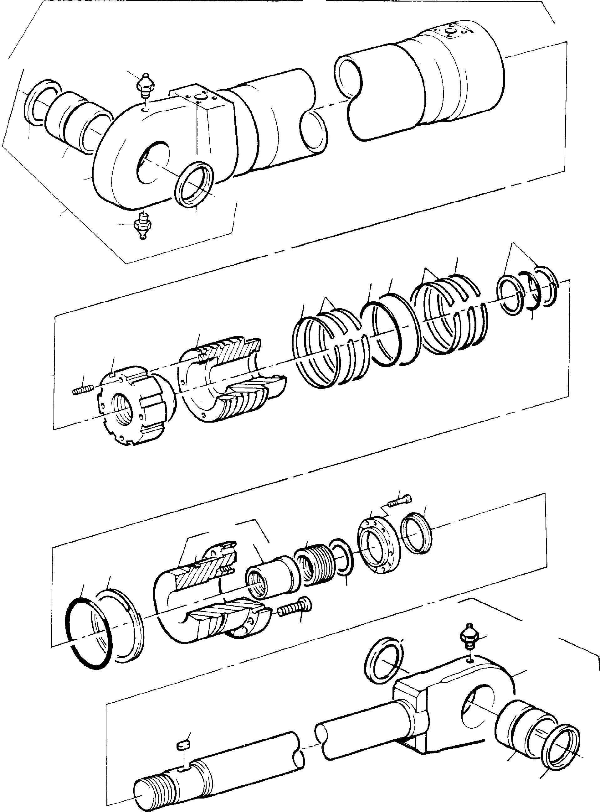 Sealing kit for piston rod fig.nos. 12-17 997 574 KOMATSU