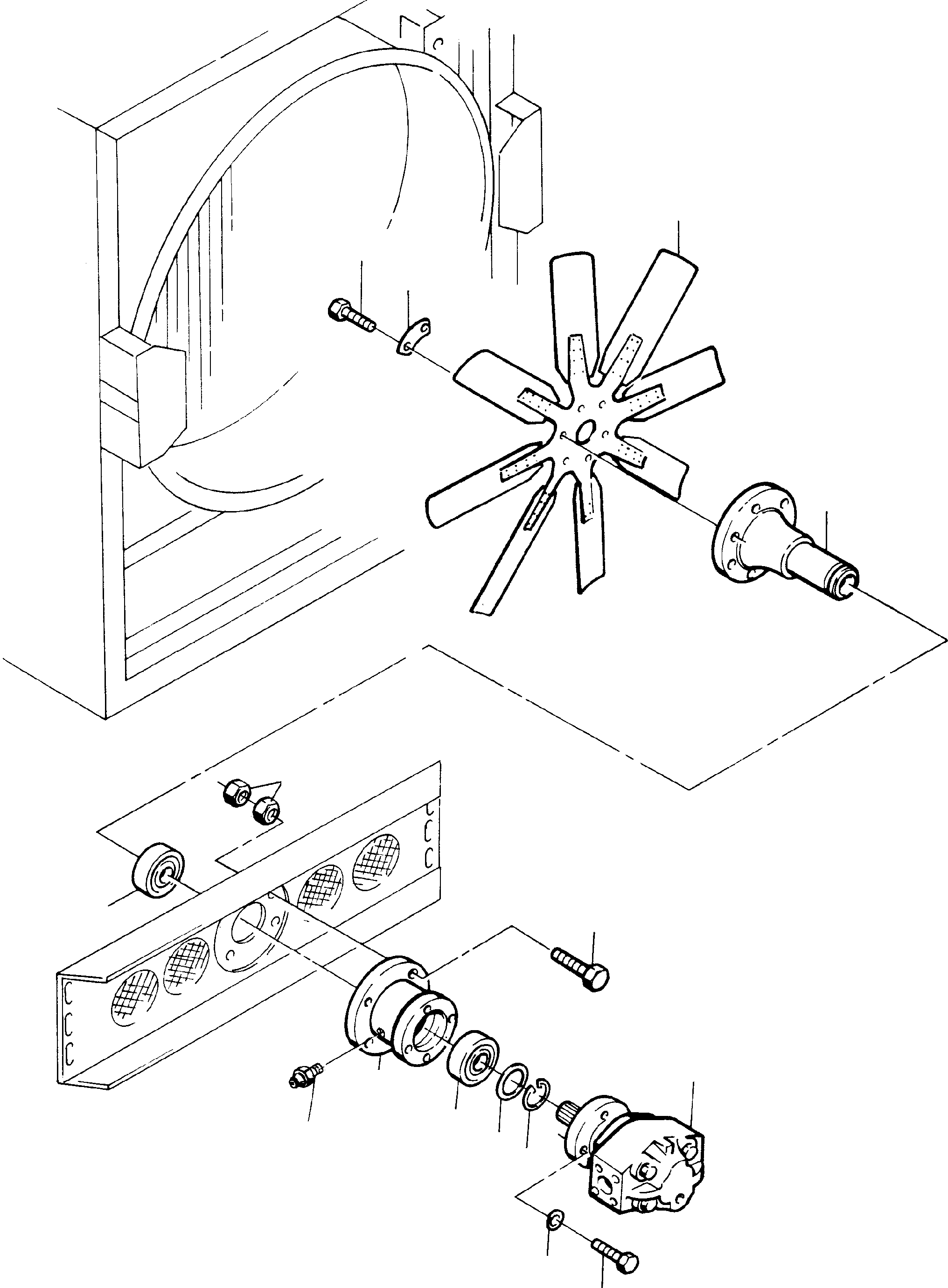 Fan bar 357 869 40 KOMATSU