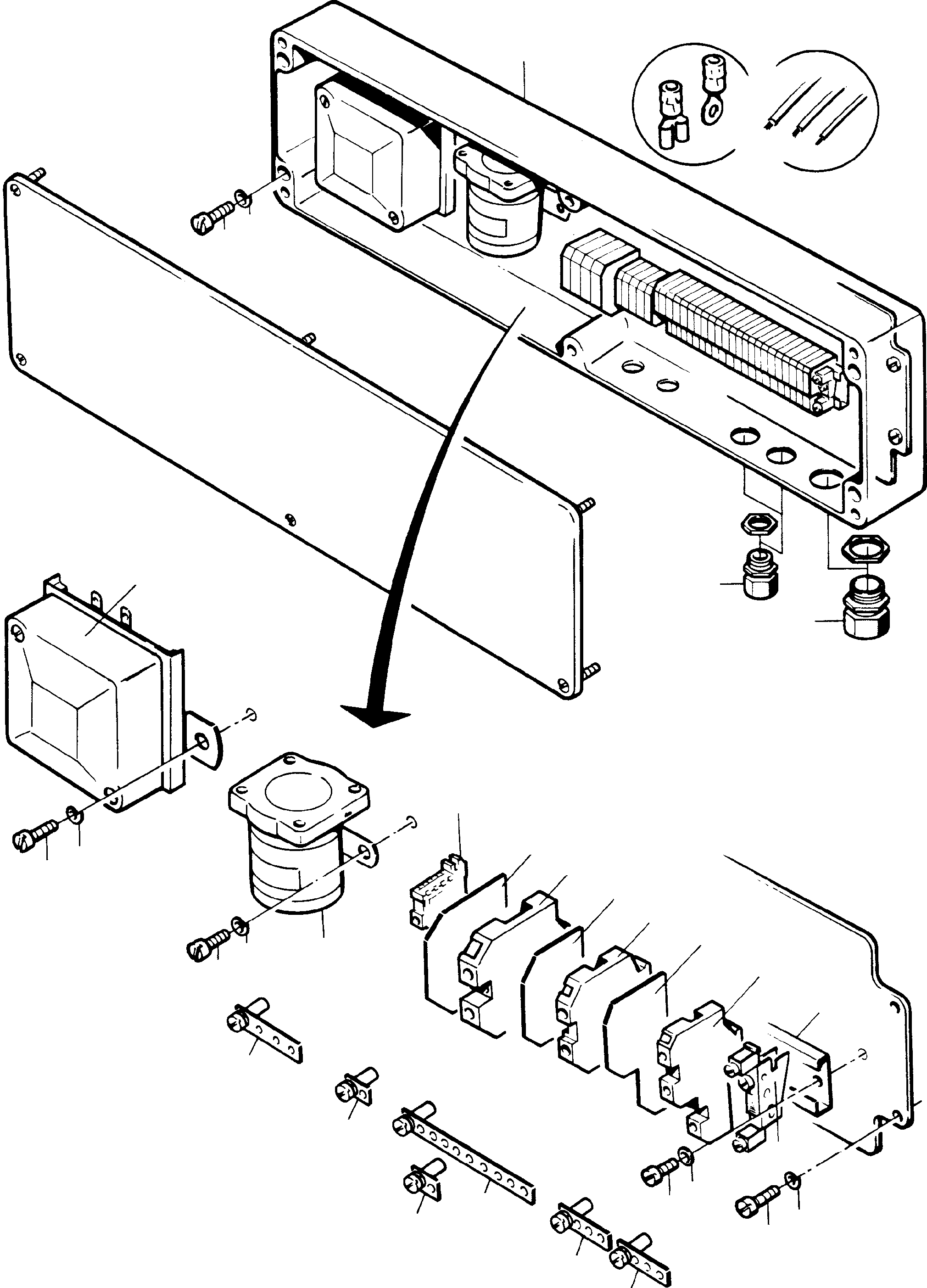 Starter locking contactor 256 043 40 KOMATSU