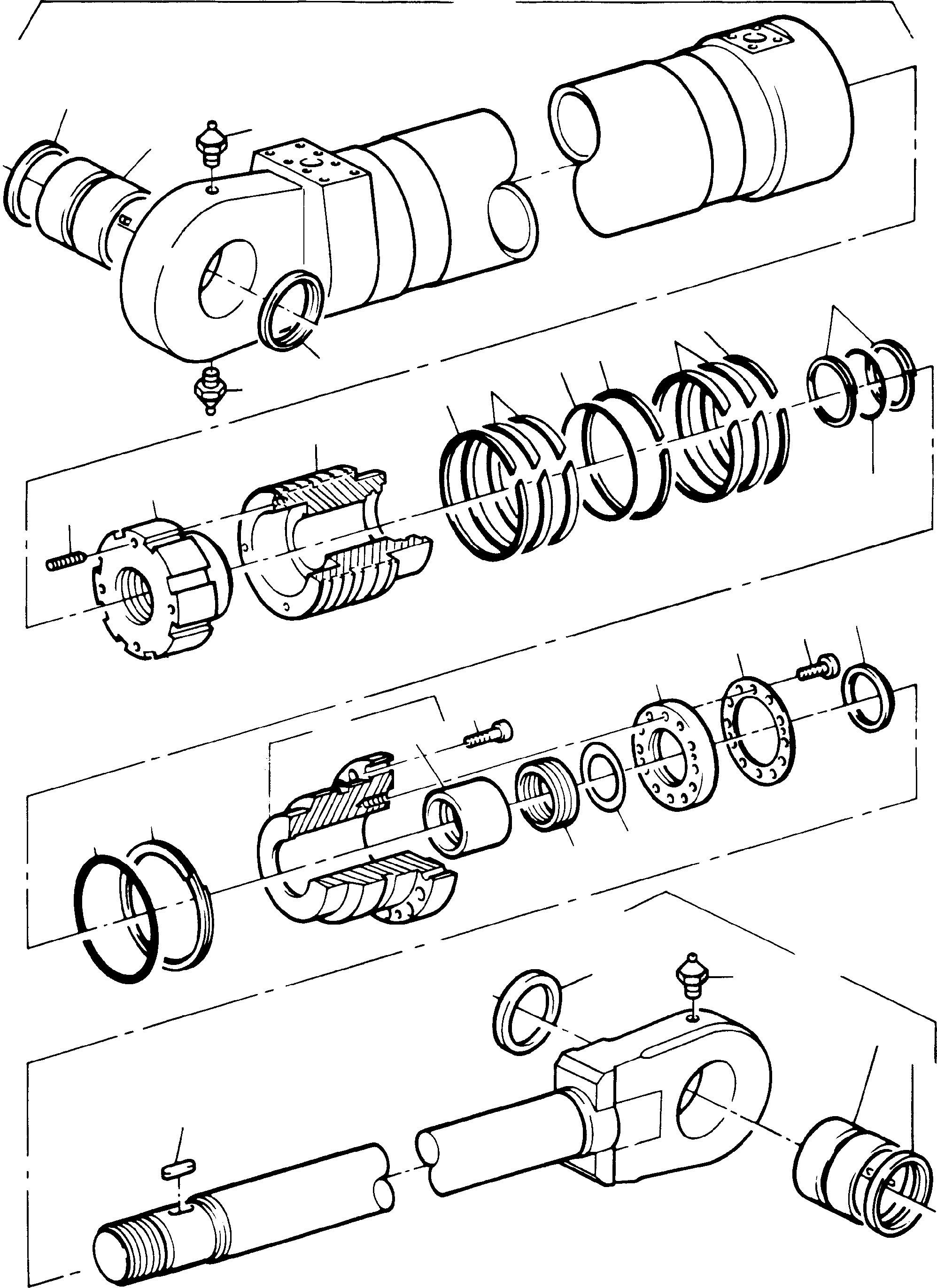 Piston rod, assy. 692 131 KOMATSU