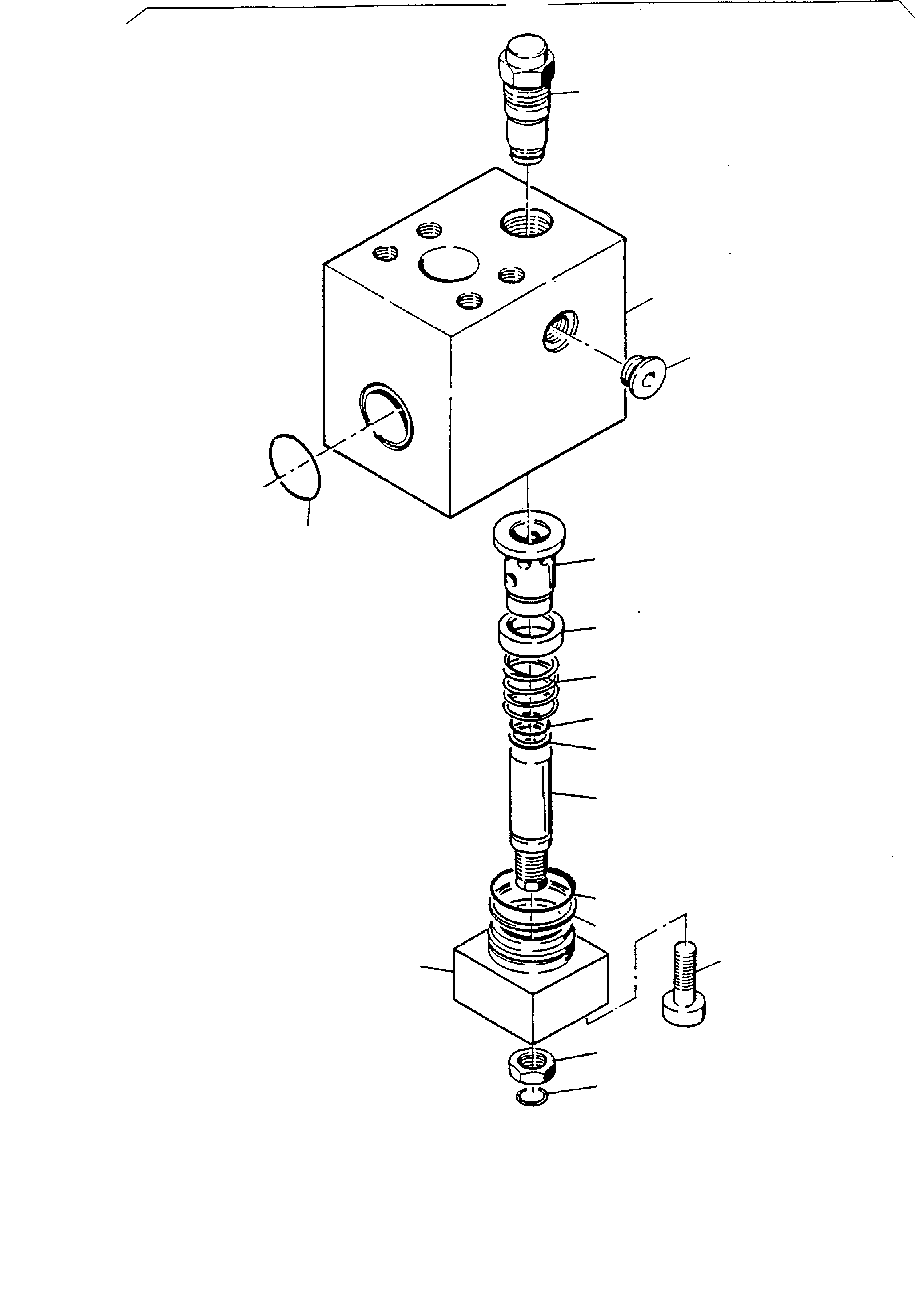 Throttle check valve assy. 461 640 40 KOMATSU