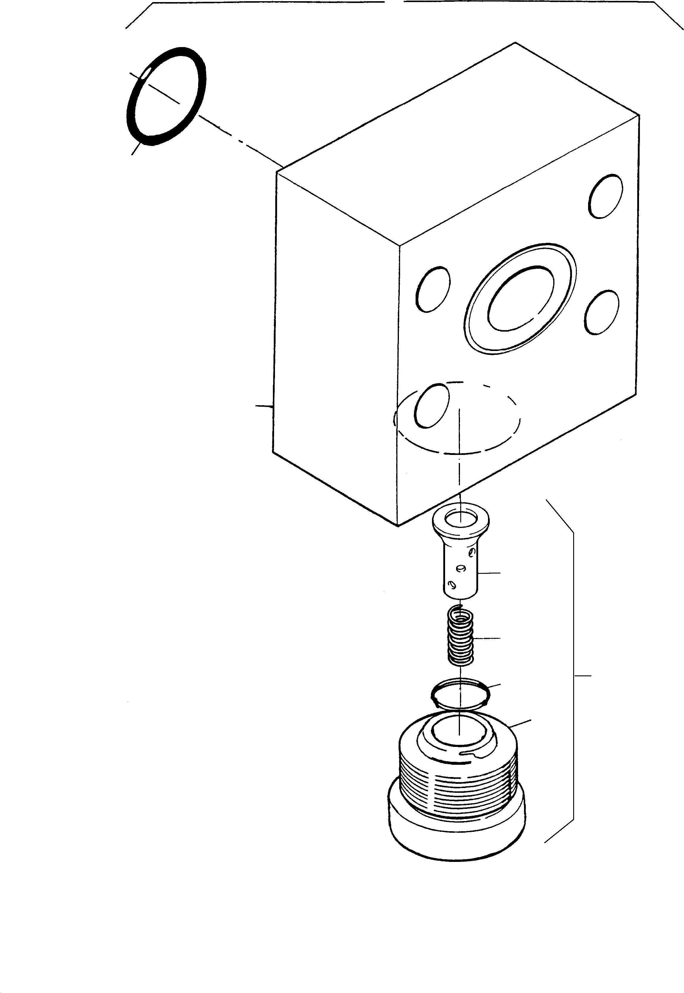 Anticavitation valve assy. 461 692 40 KOMATSU