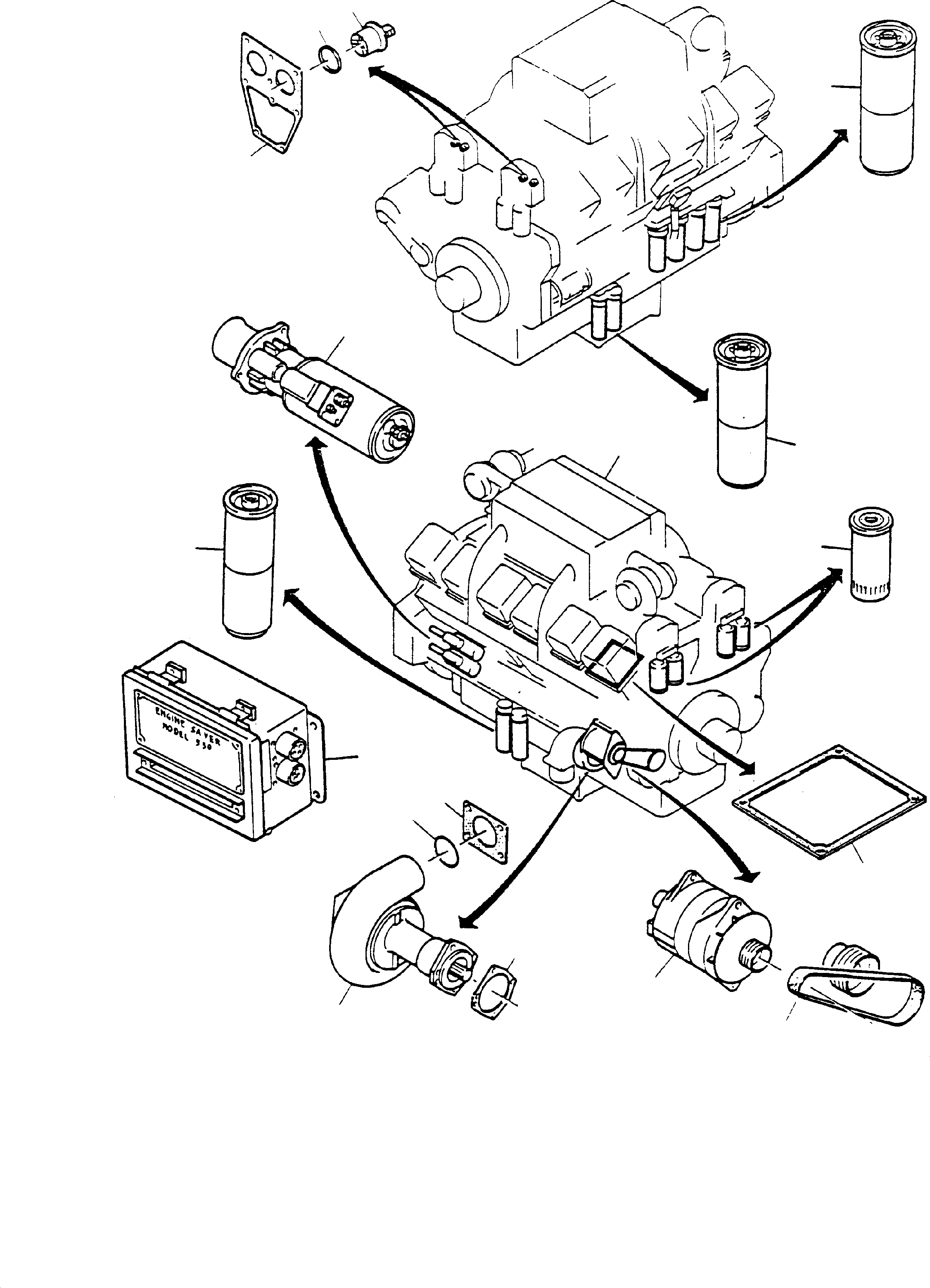 Fuel filter (CU-engine) 693 587 KOMATSU