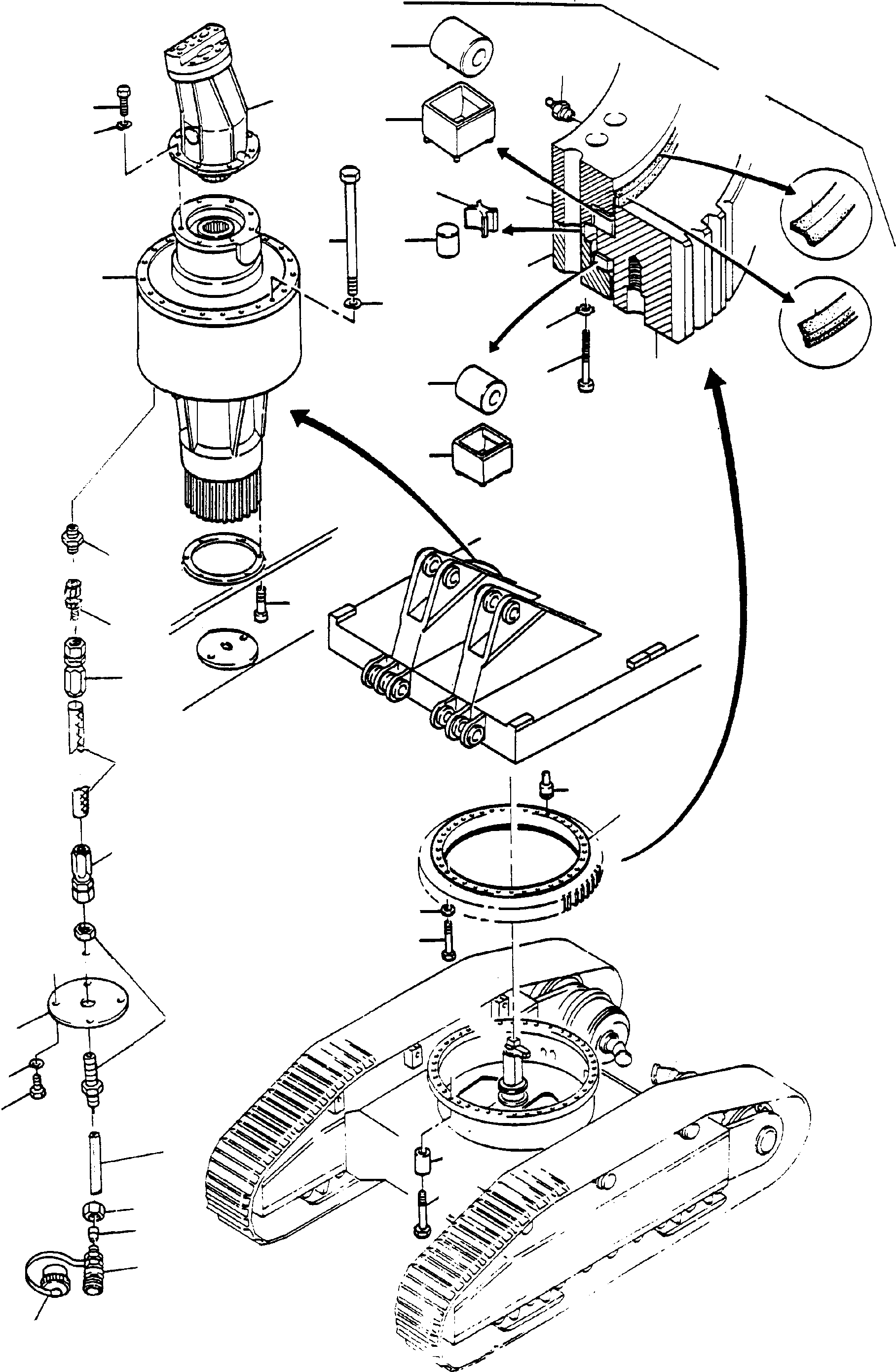 Cage No field repair item 445 959 40 KOMATSU