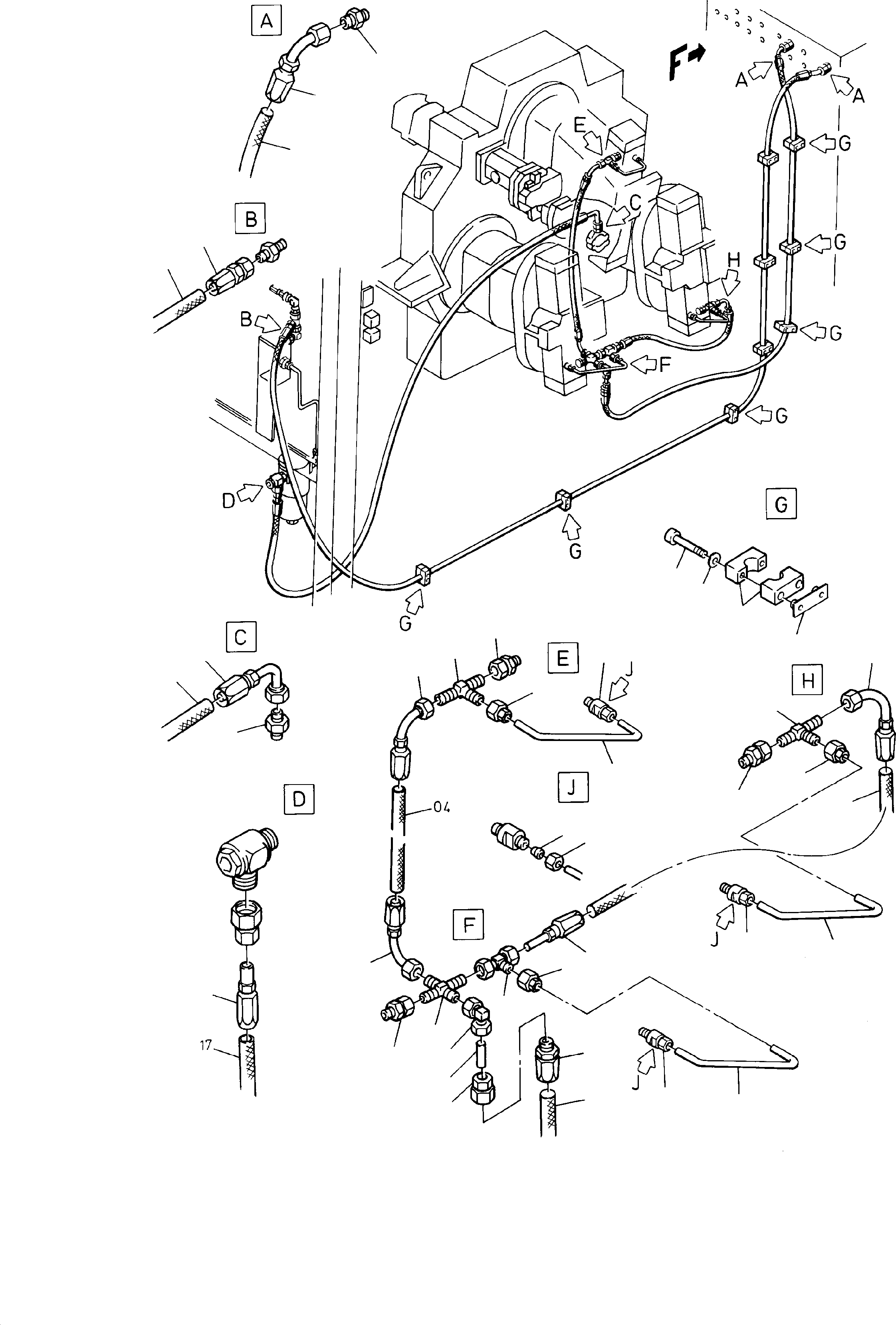 соединительный штуцер 006 916 98 KOMATSU