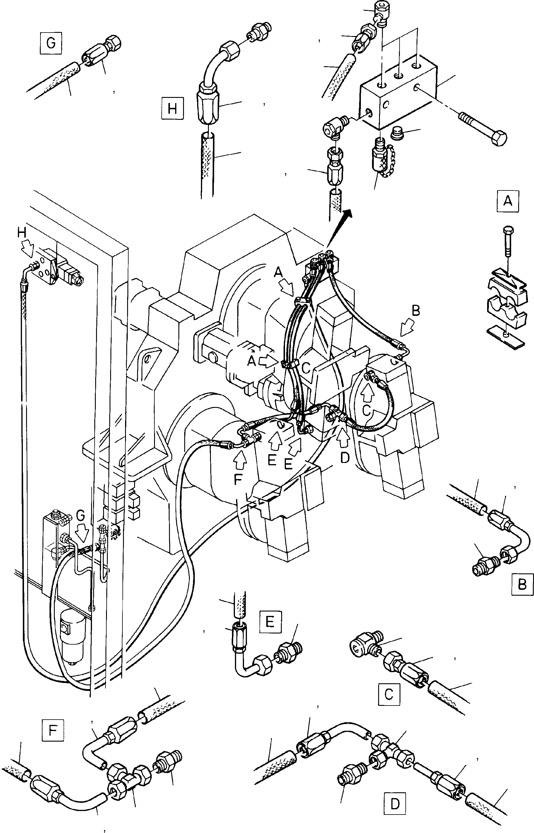 Choke valve 498 952 40 KOMATSU