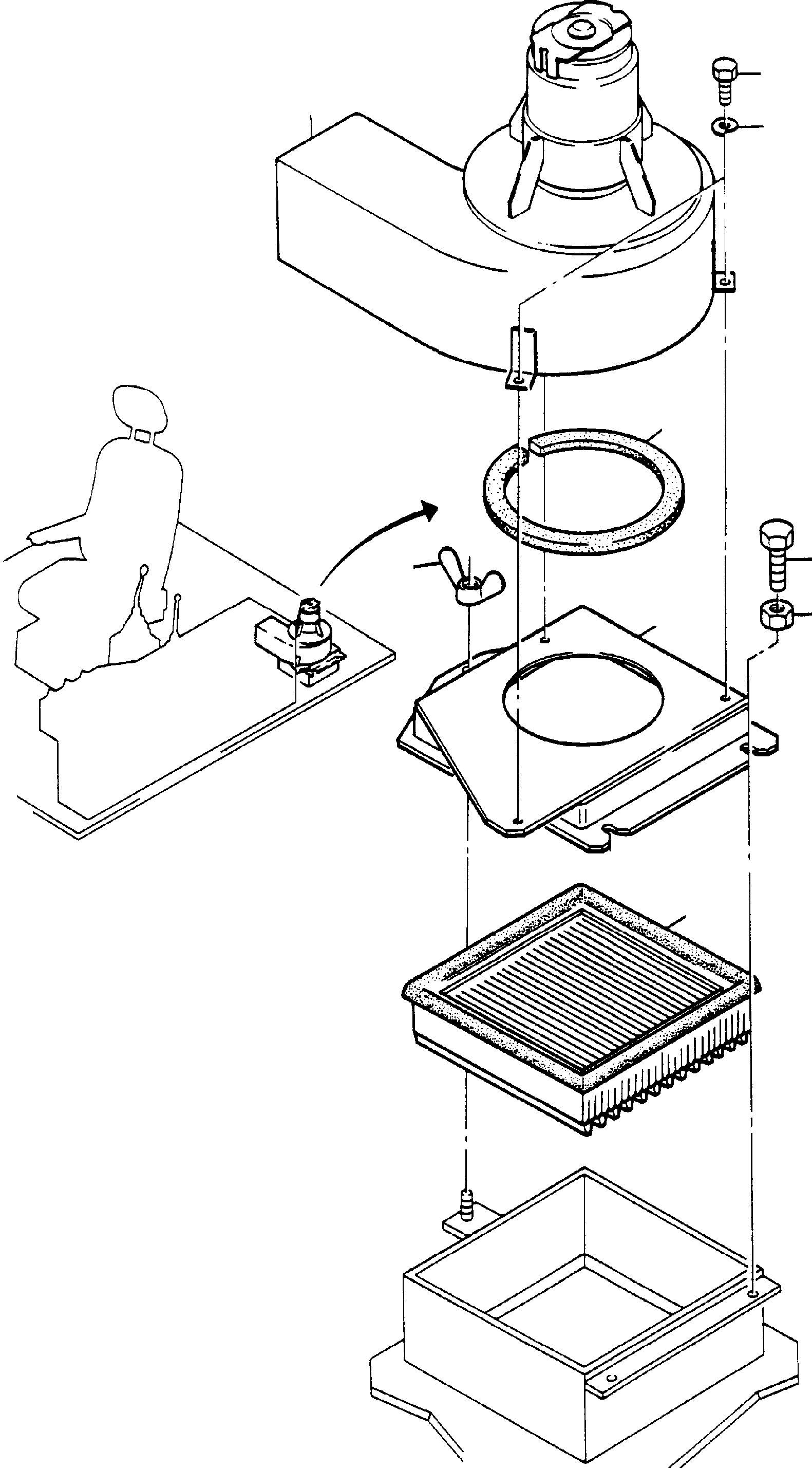 Fan housing 488 287 40 KOMATSU