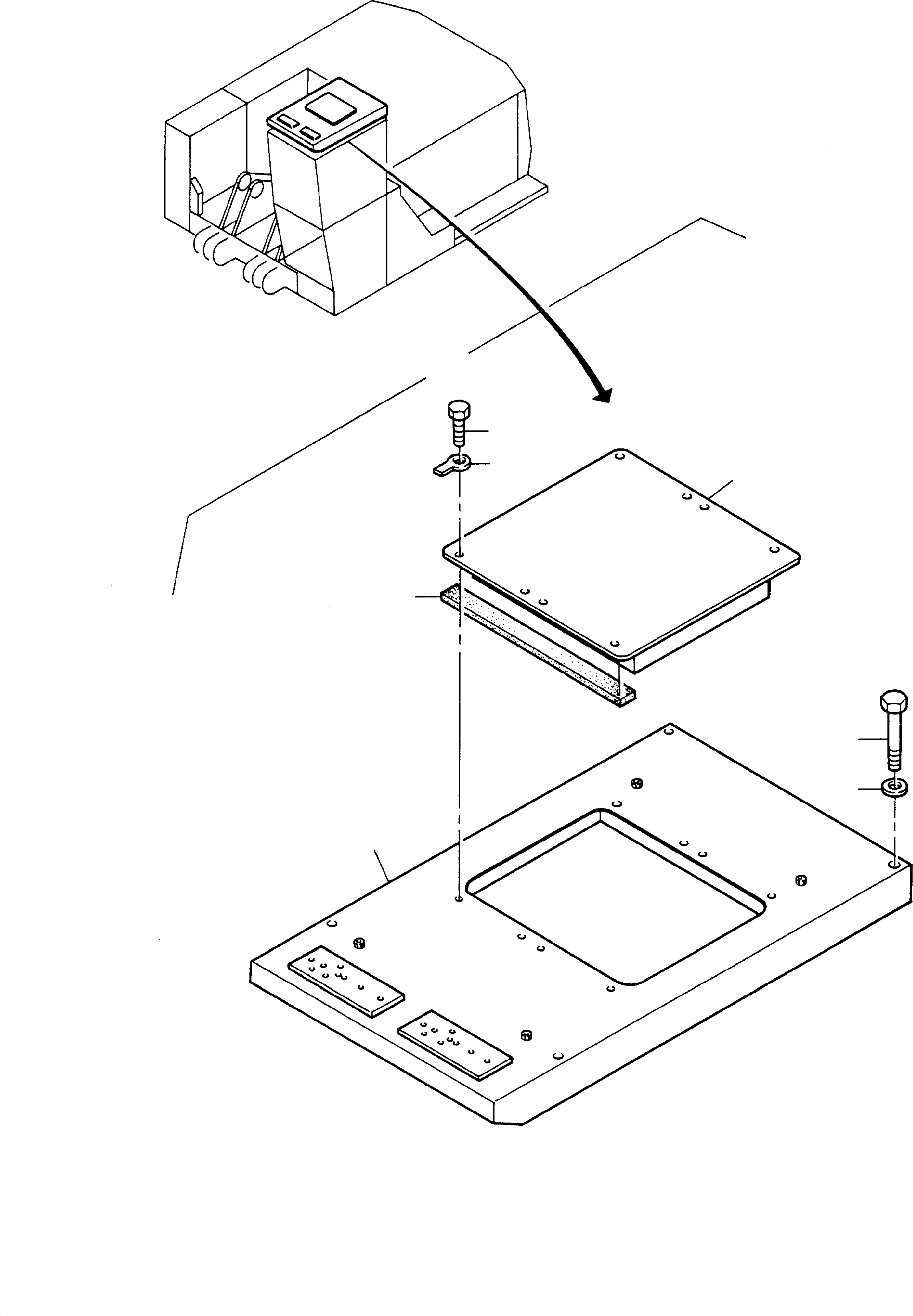 Protection roof 509 655 40 KOMATSU
