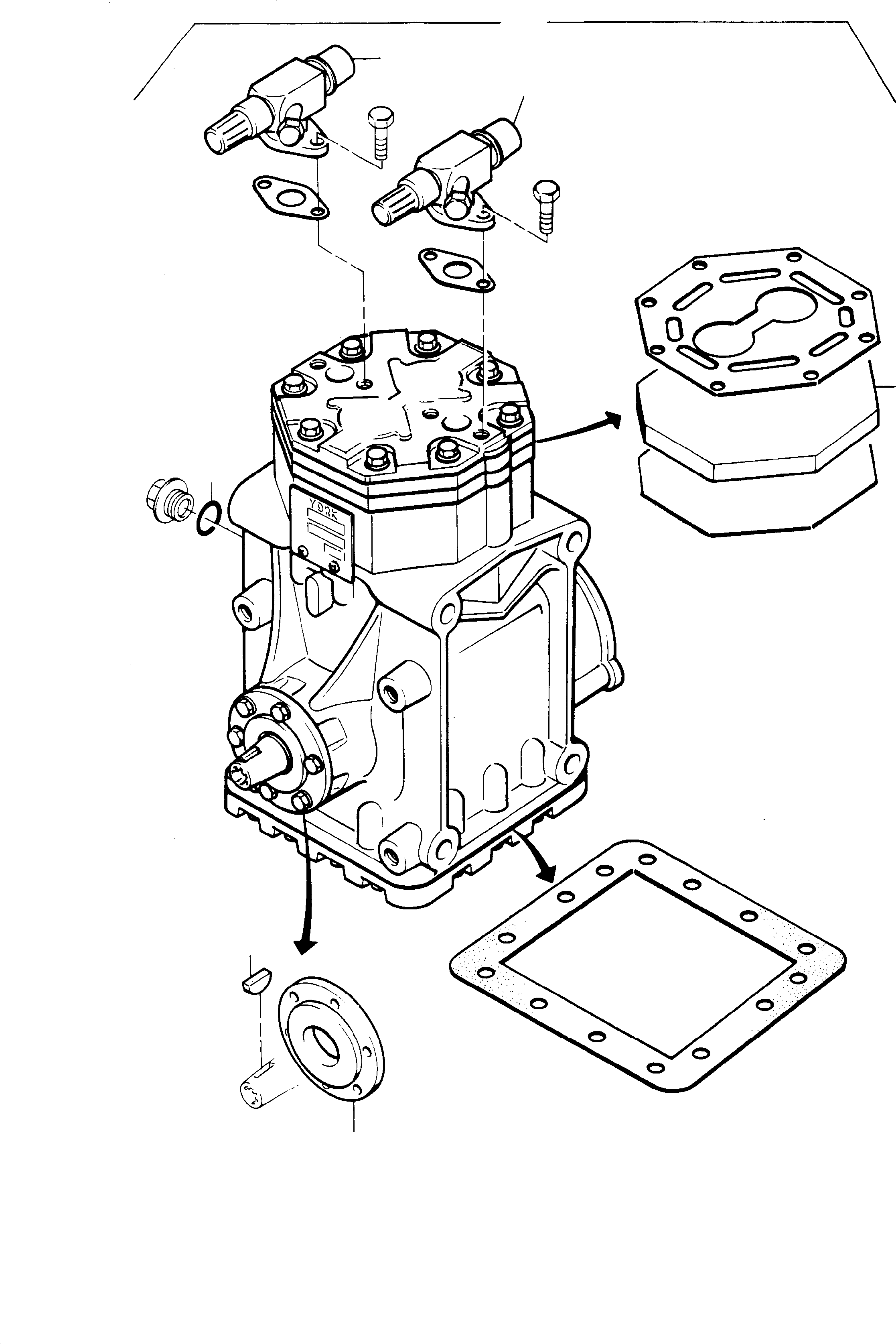 Комплект уплотнений 695 511 73 KOMATSU