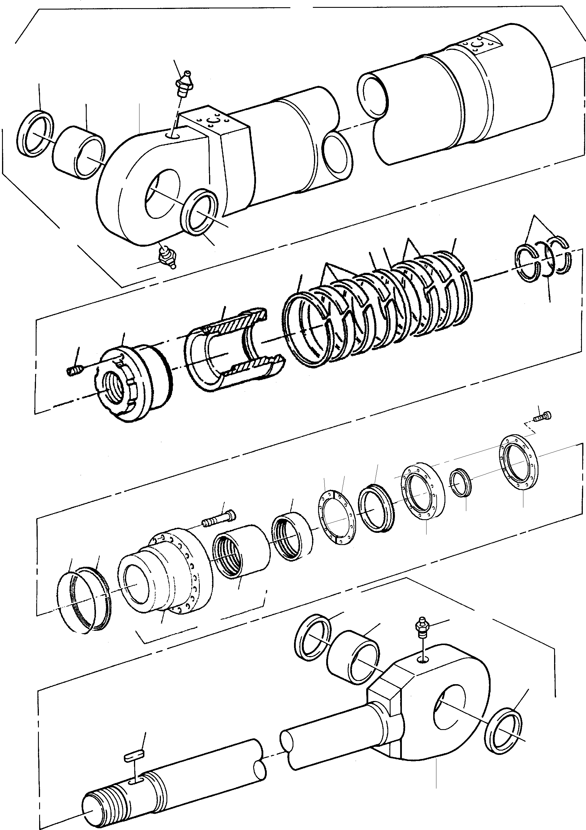 Sealing kit for piston consist. of fig. nos. 10-15 691 779 KOMATSU