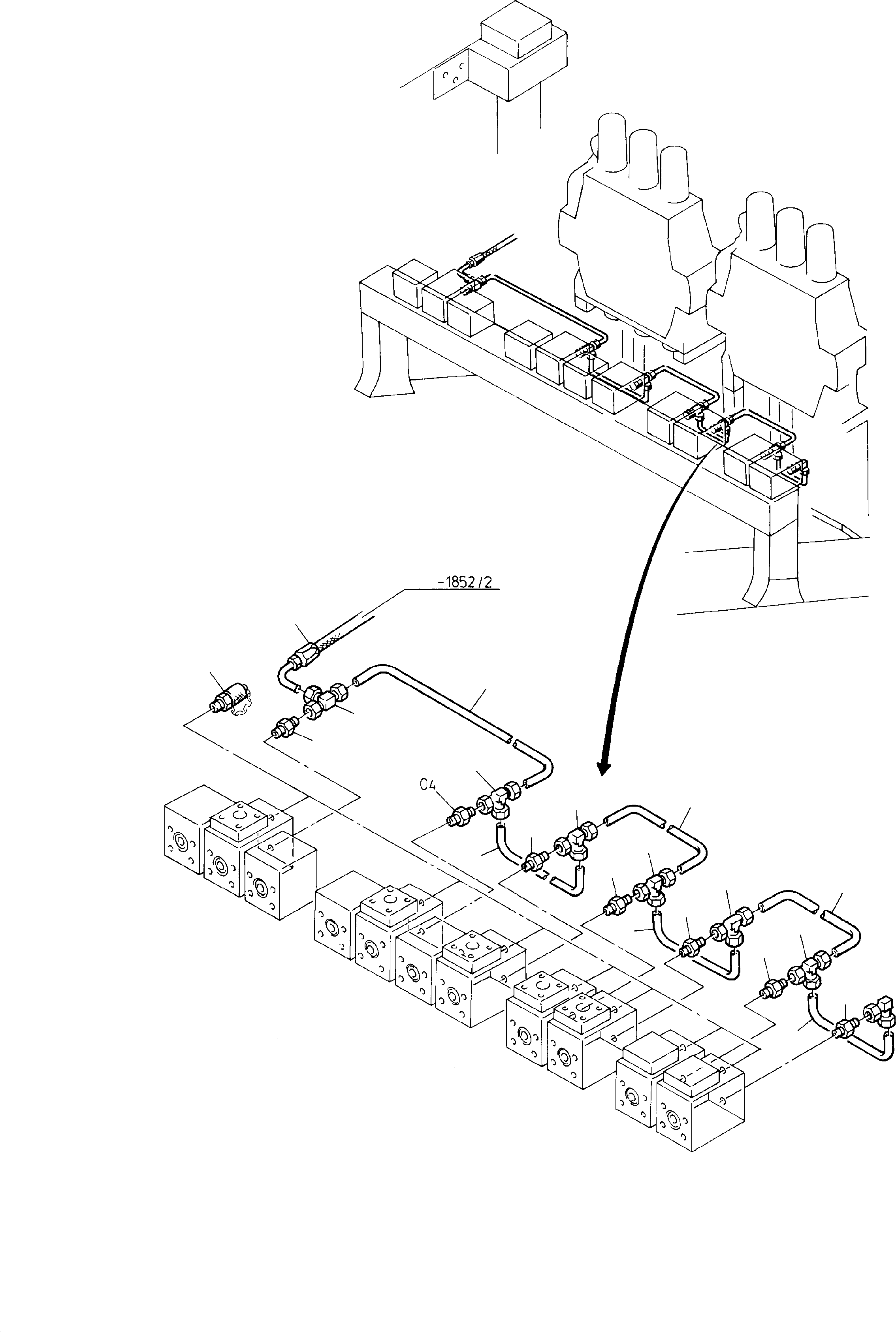 Шланг в сборе 576 189 40 KOMATSU