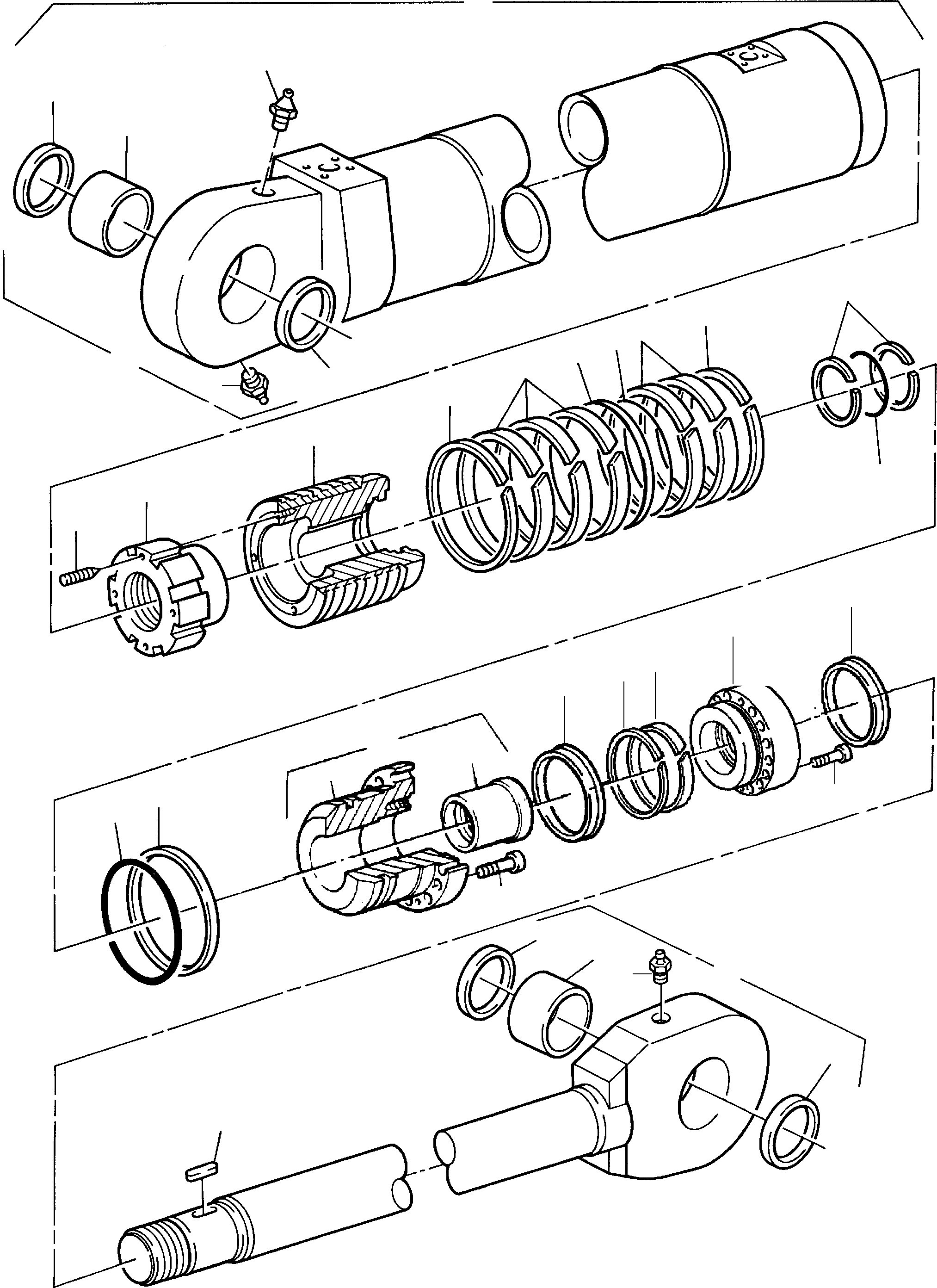 Комплект уплотнений 256 155 40 KOMATSU