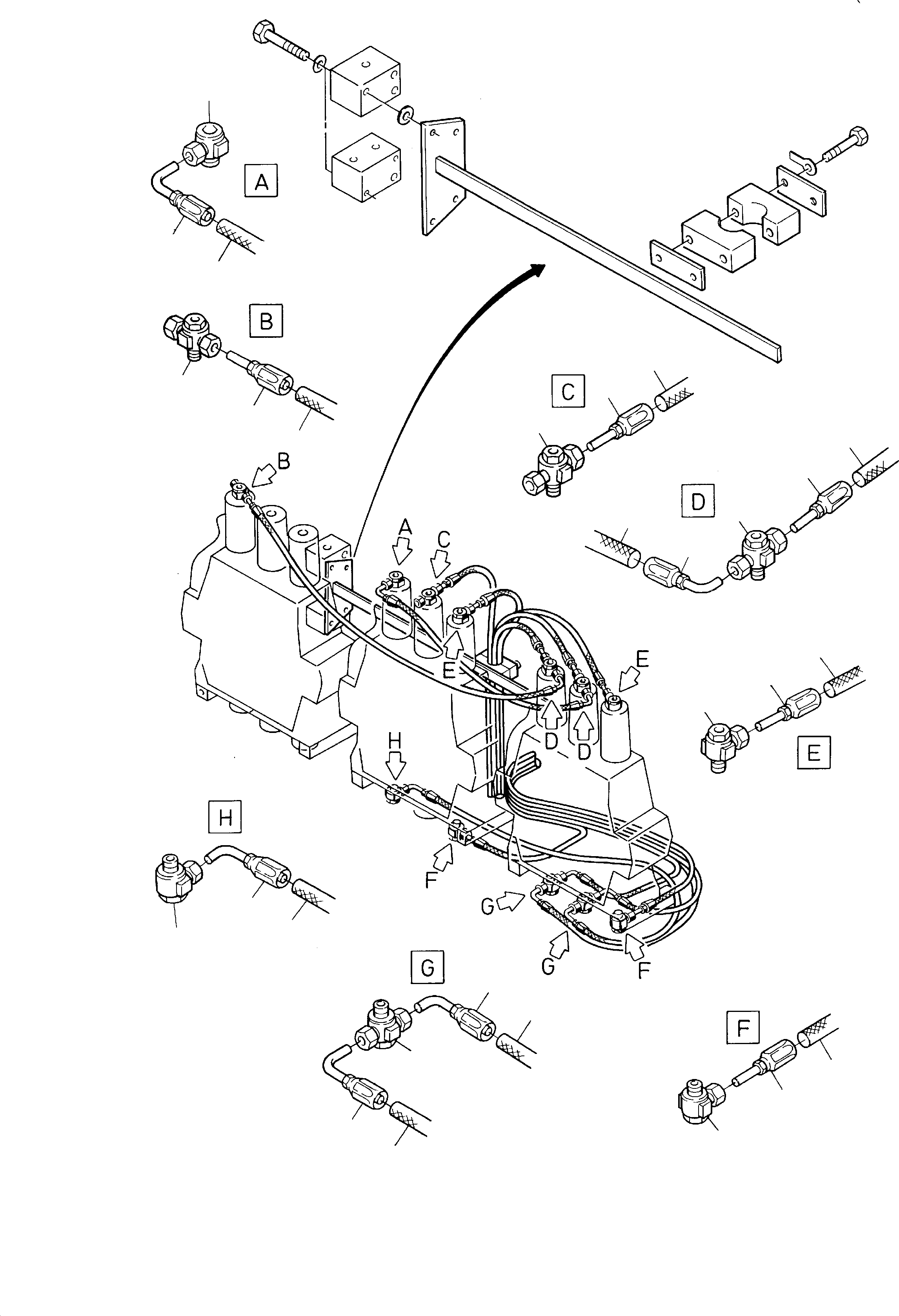 Hose DN 10 Bulk ware, state length required 385 264 40 KOMATSU