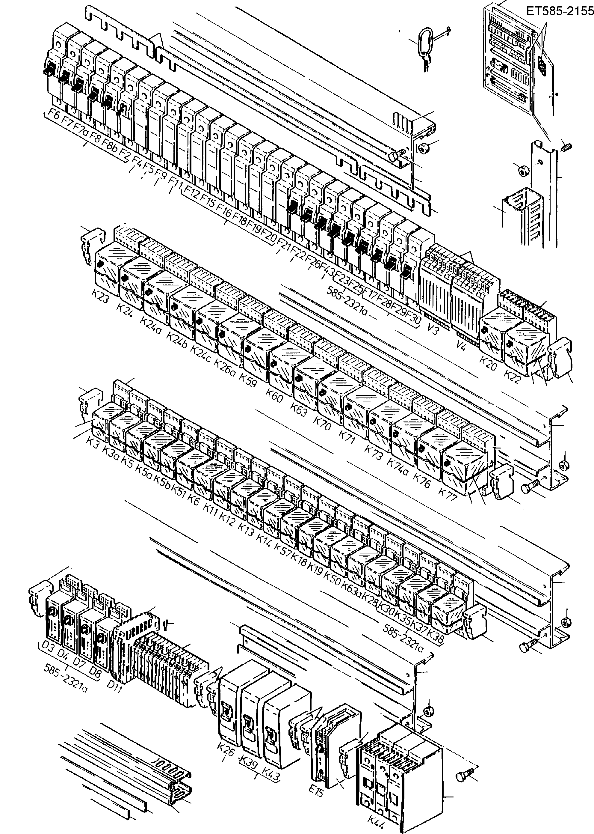 Profiled joint to fig-no. 01 ca. 4000 mm Bulk ware, state length required 604 855 40 KOMATSU