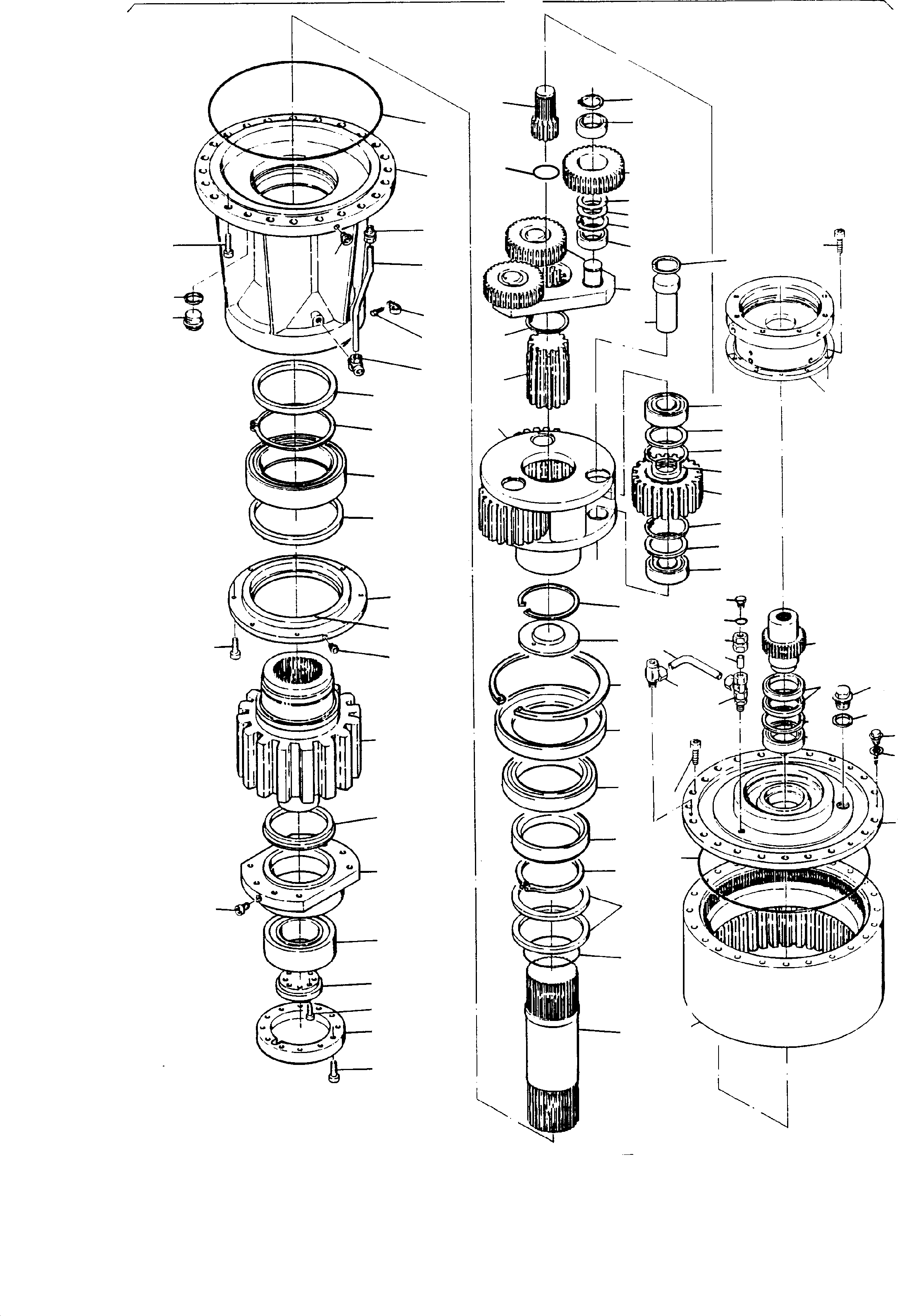 Slew gear assy. 576 321 40 KOMATSU