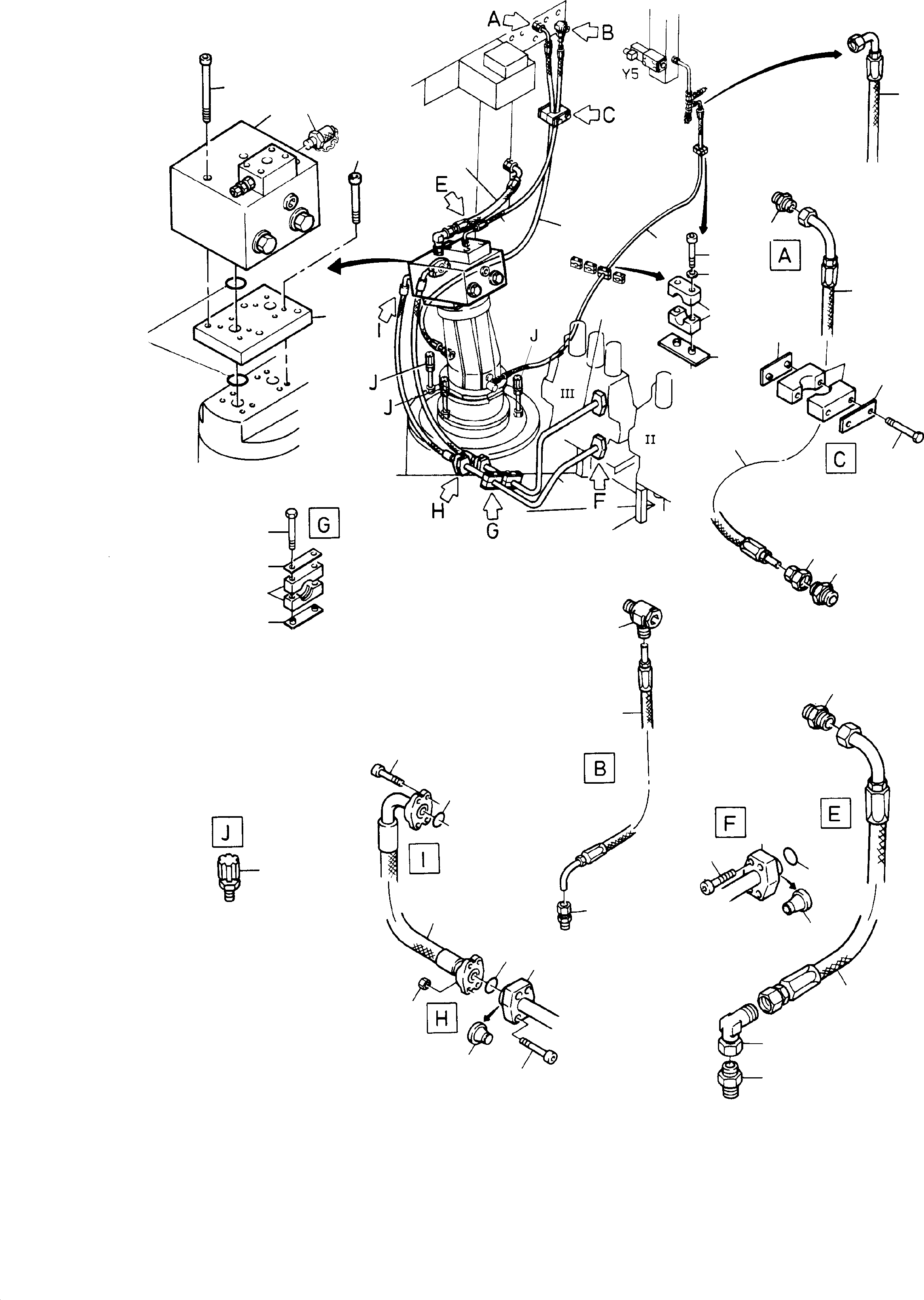 Hose, from 06 107 up 604 072 40 KOMATSU
