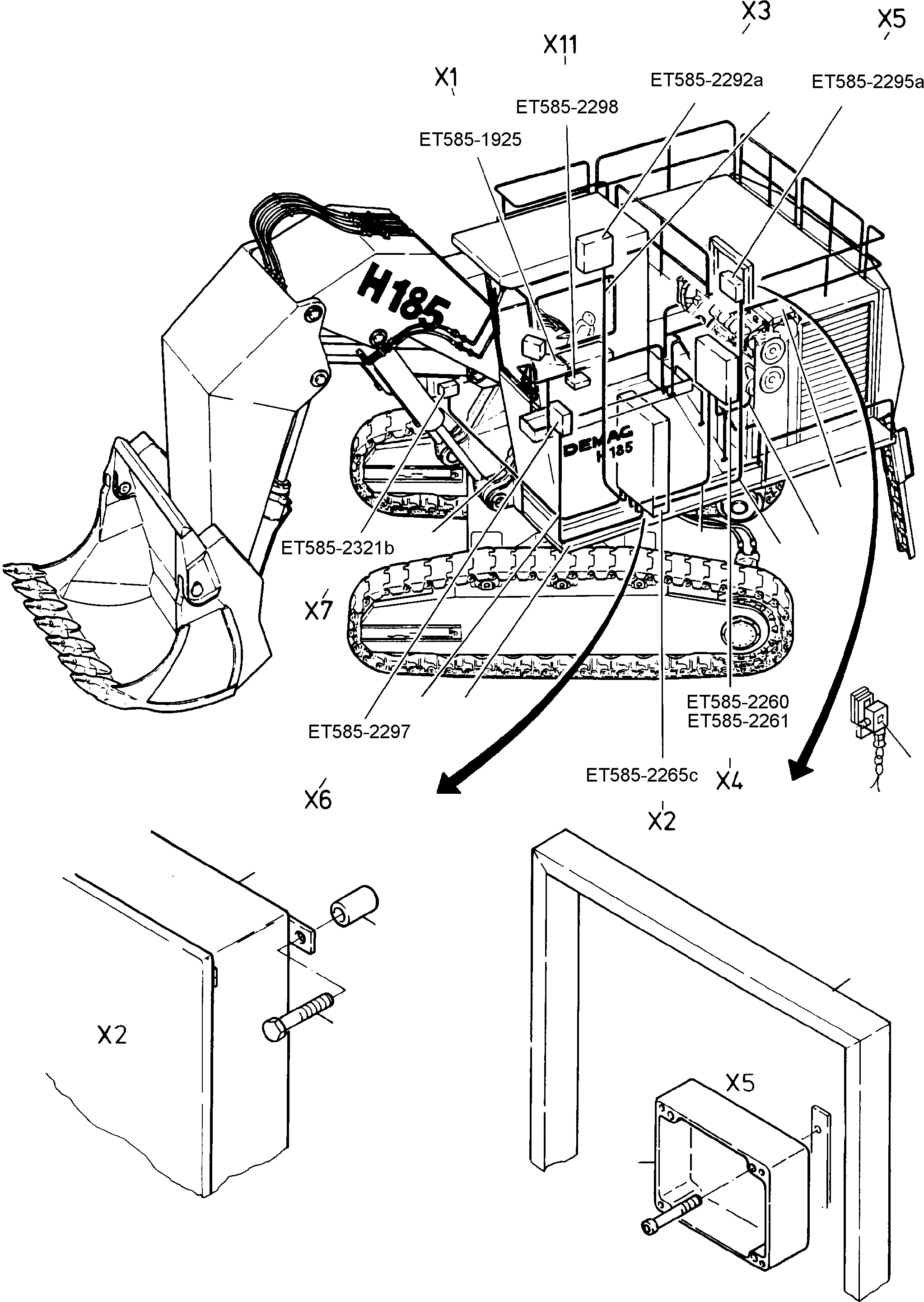 Pull switch 255 680 40 KOMATSU