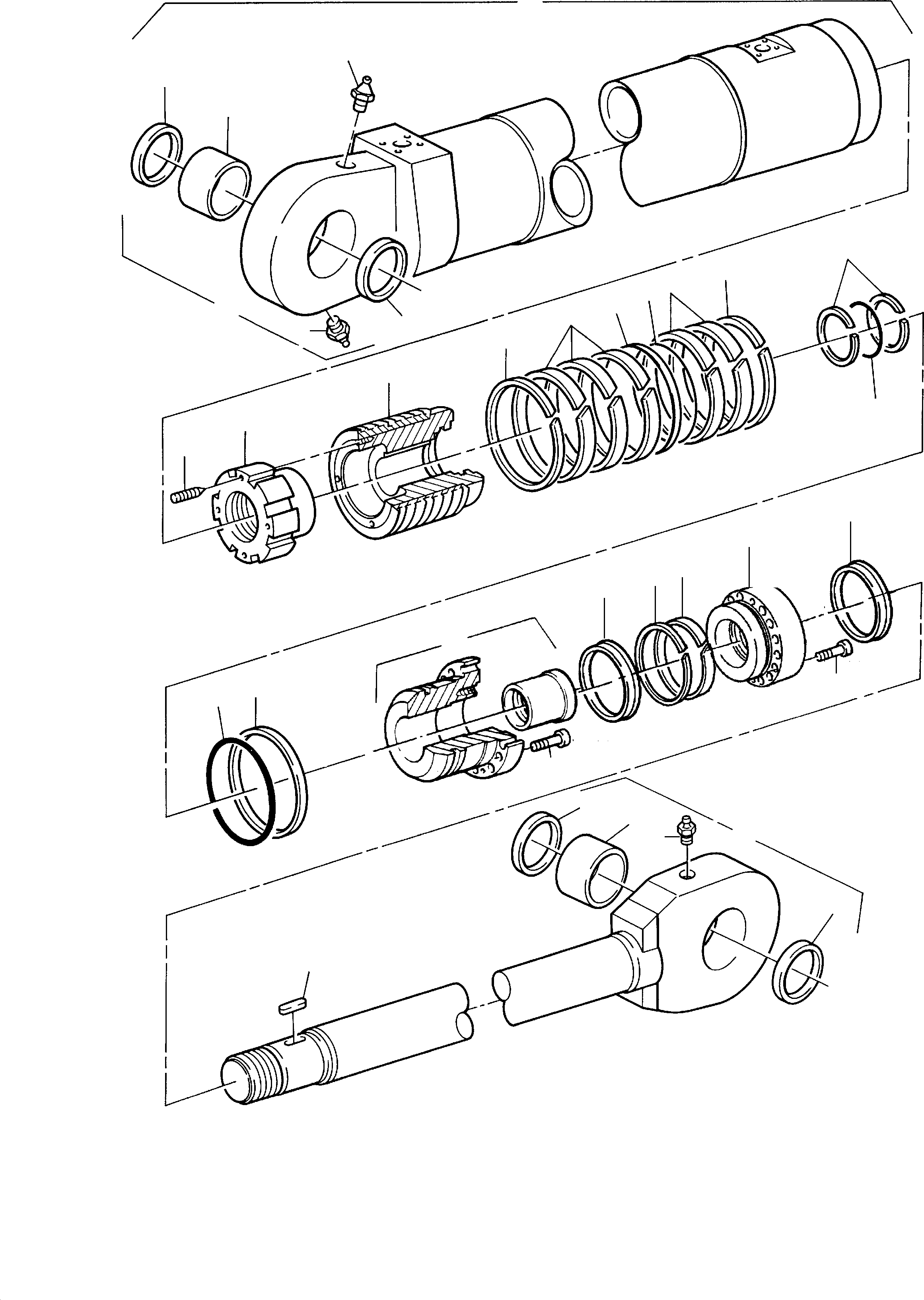 Hydr. cylinder 627 545 40 KOMATSU