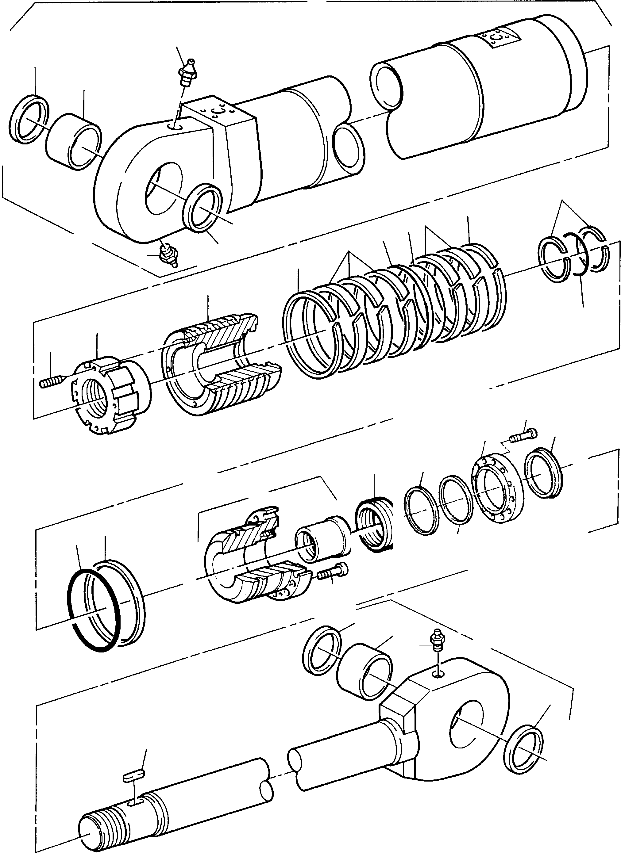 Hydraulic cylinder 627 565 40 KOMATSU