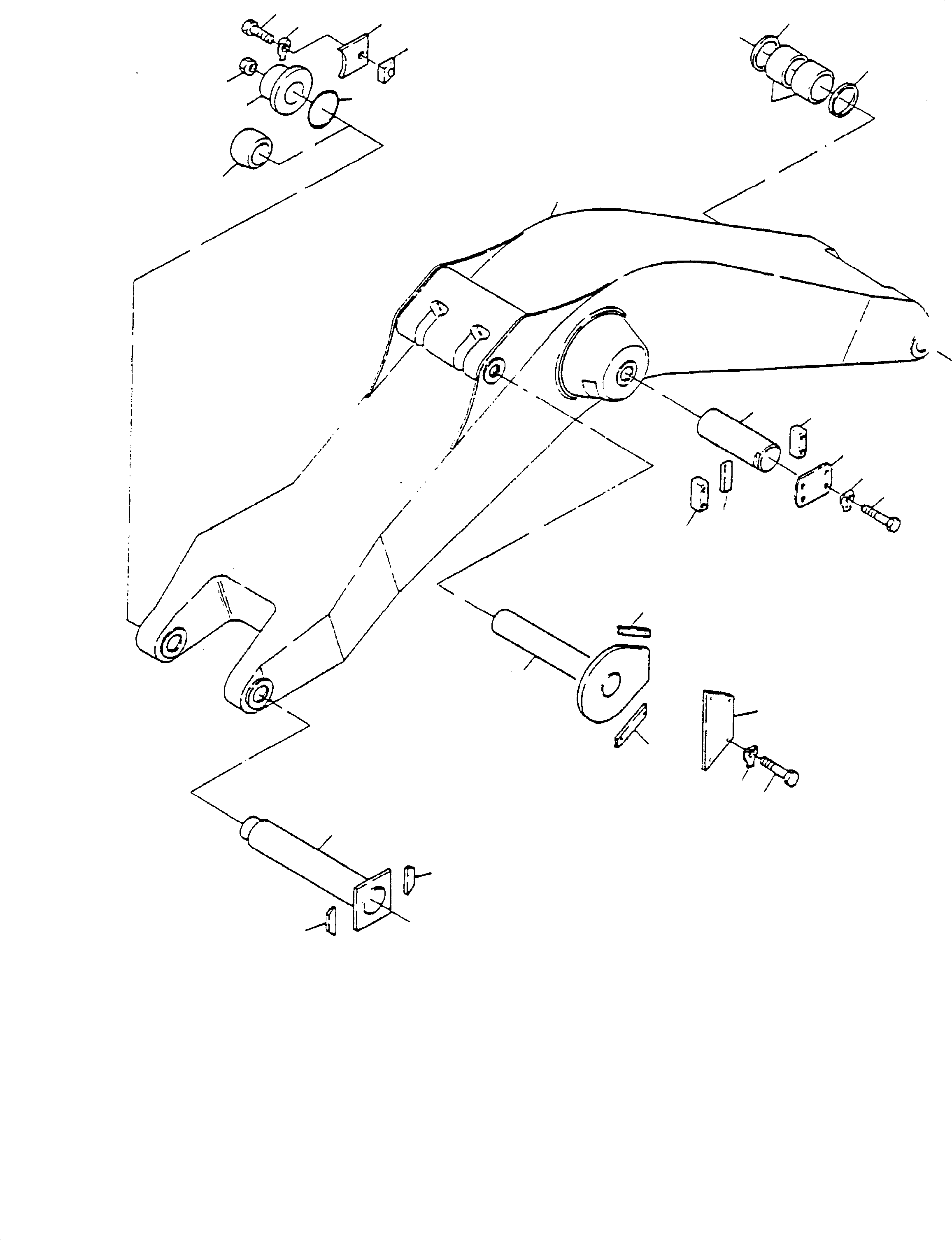 Pin with plate (standard) 607 210 40 KOMATSU