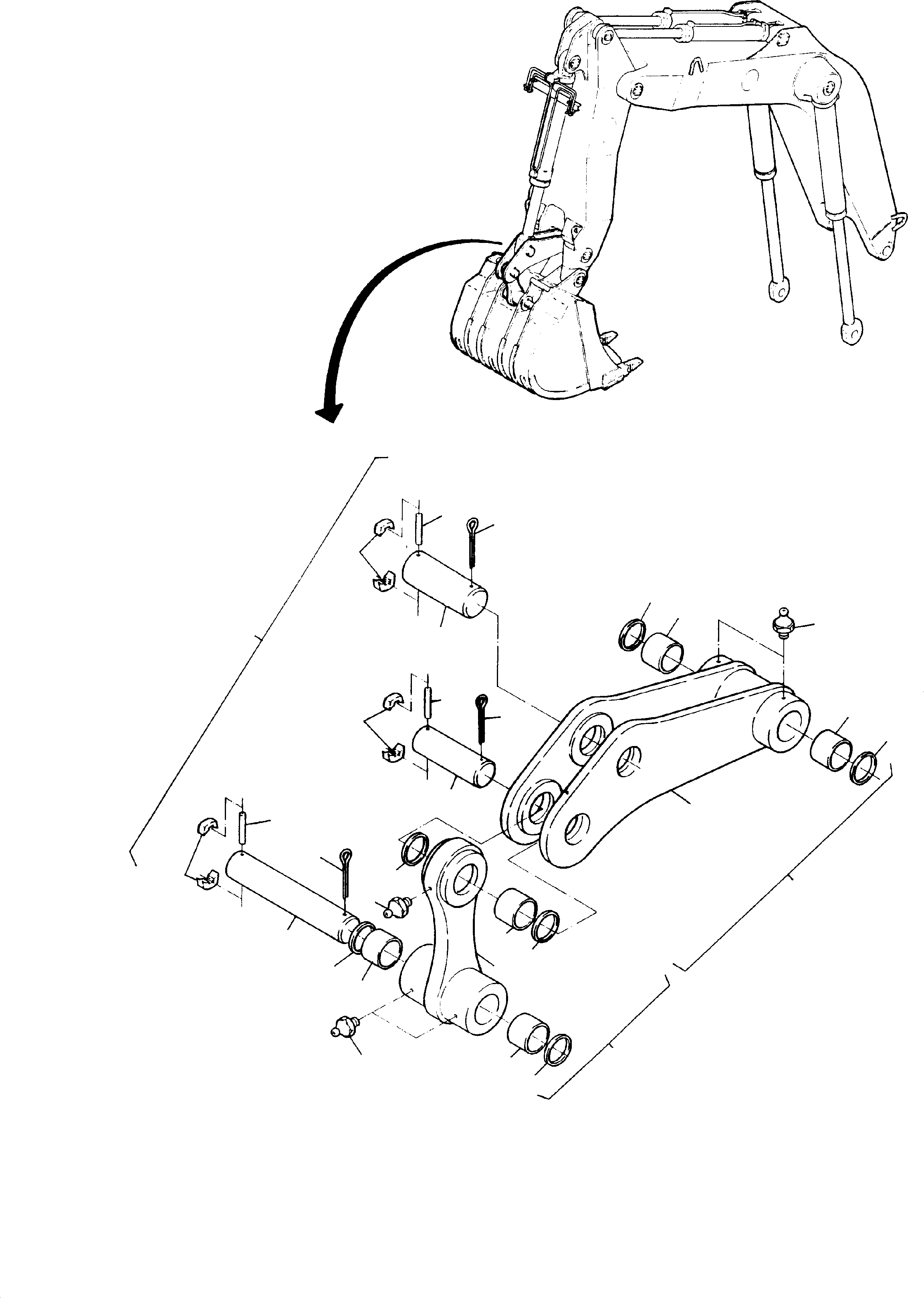 Steering and rod 619 615 40 KOMATSU