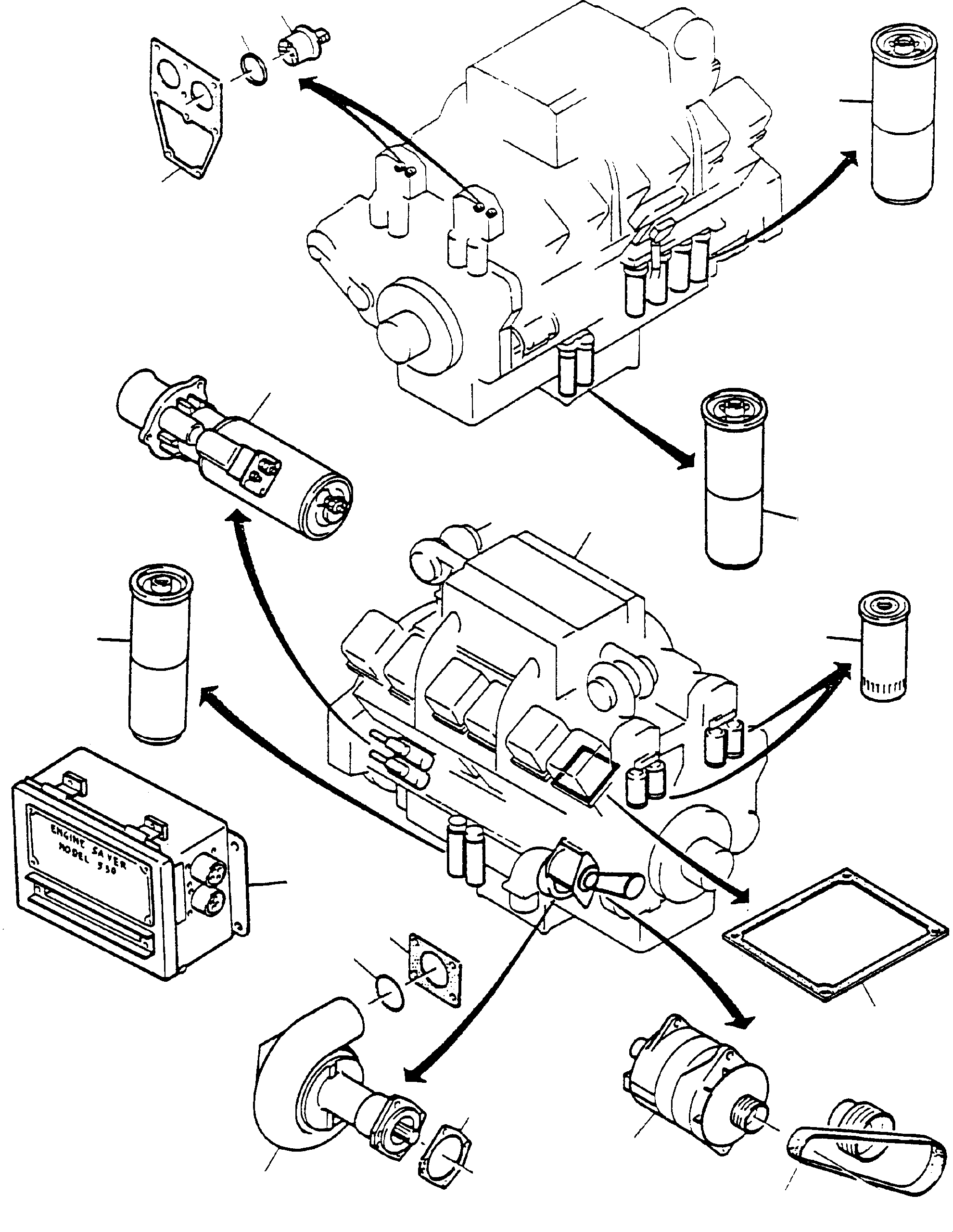 Diesel engine 604 557 40 KOMATSU