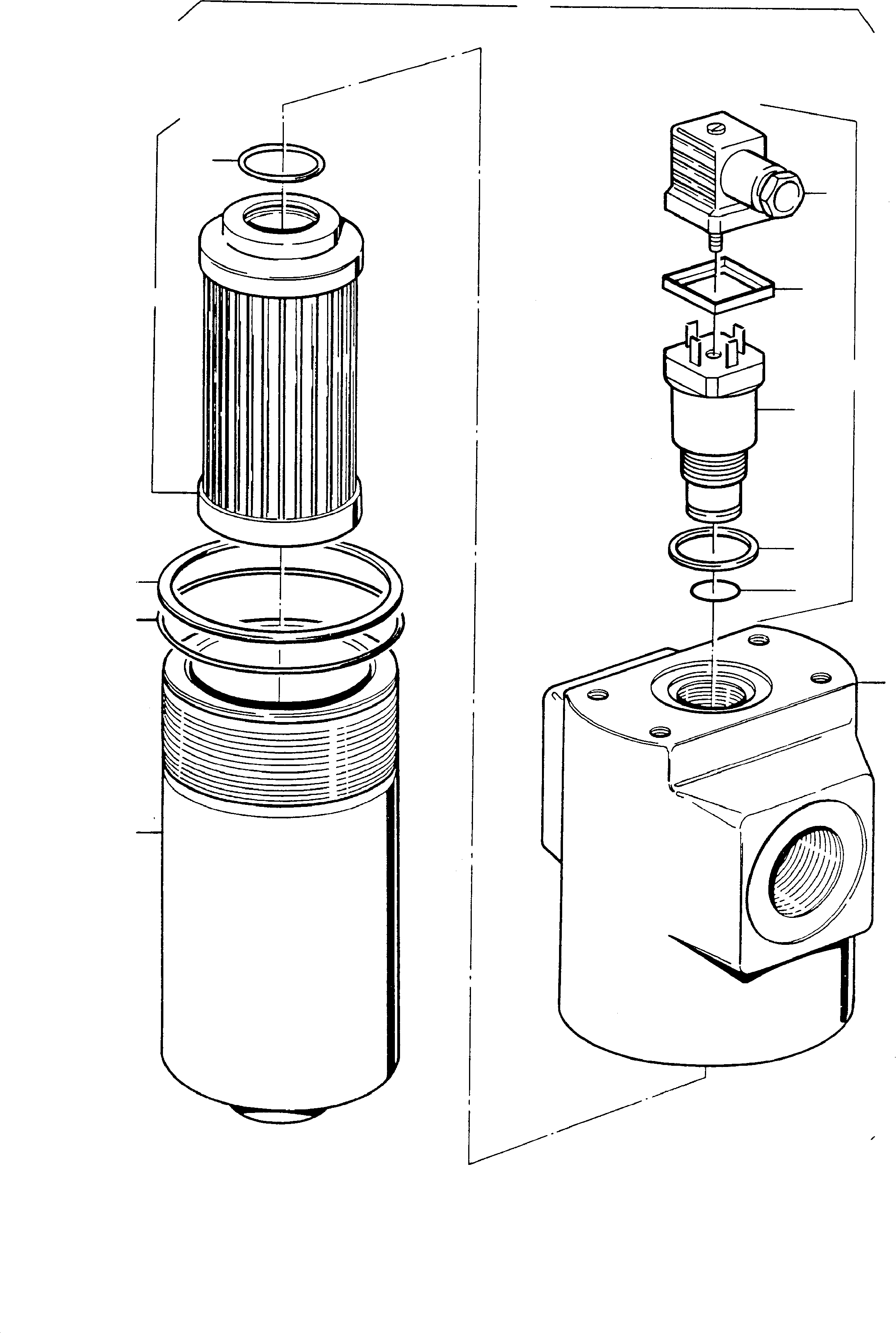 Hydr. filter assy. 592 446 40 KOMATSU