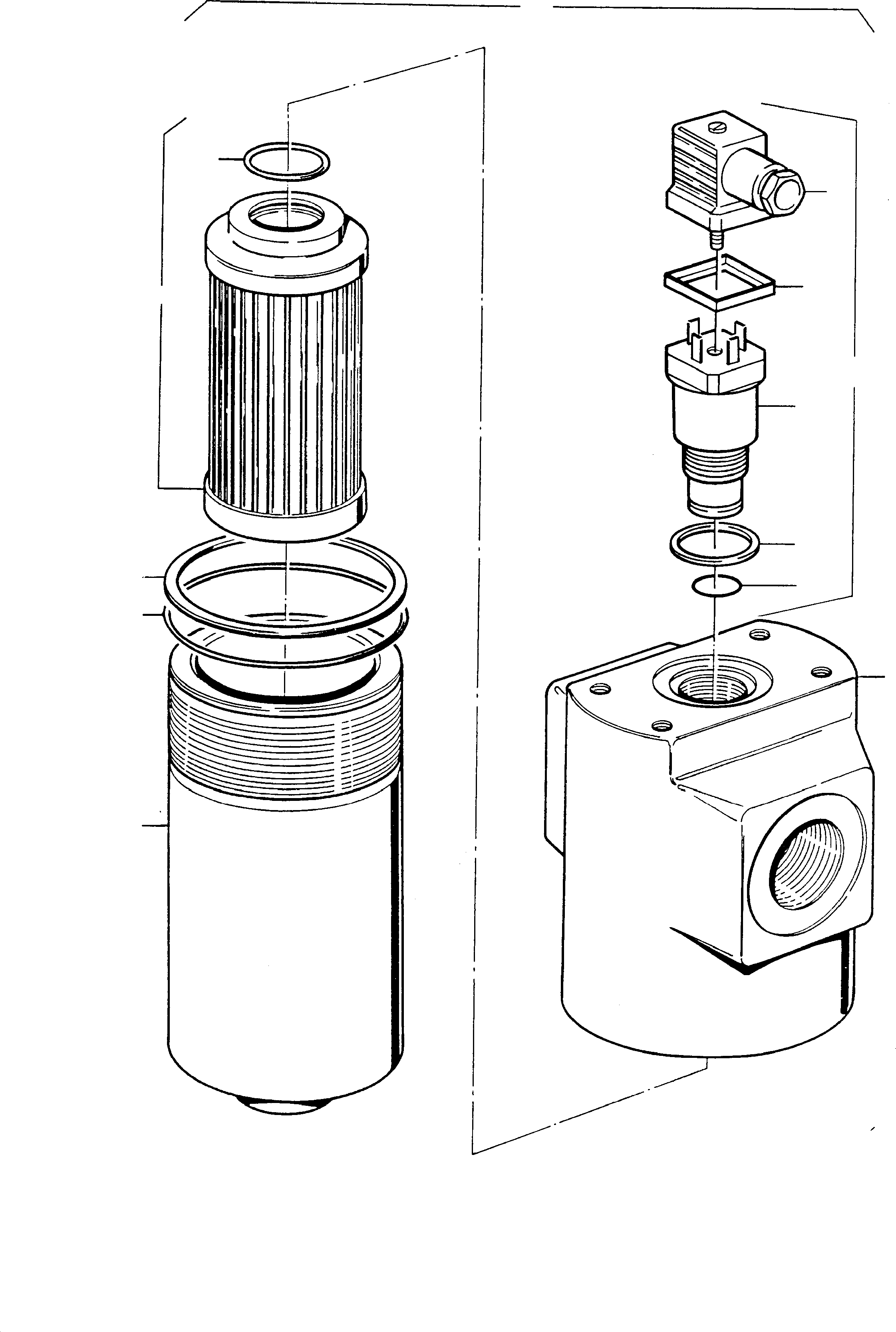 Hydr. filter assy. 592 450 40 KOMATSU