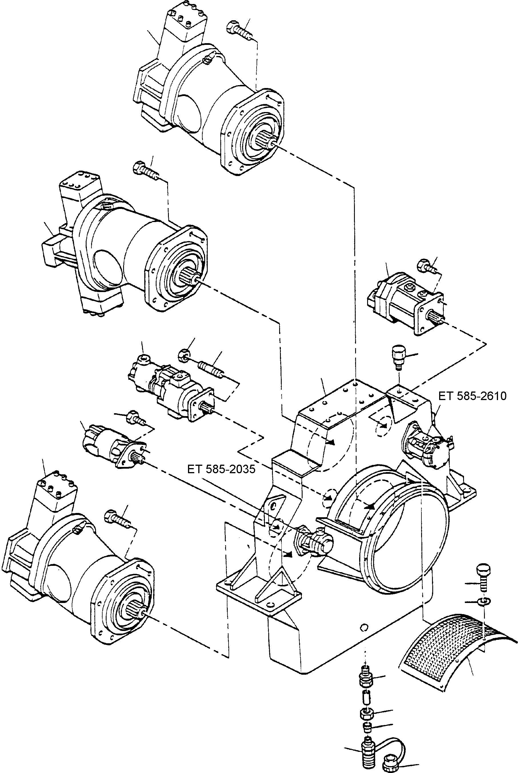 Seal kit to fig no: 04 992 612 KOMATSU
