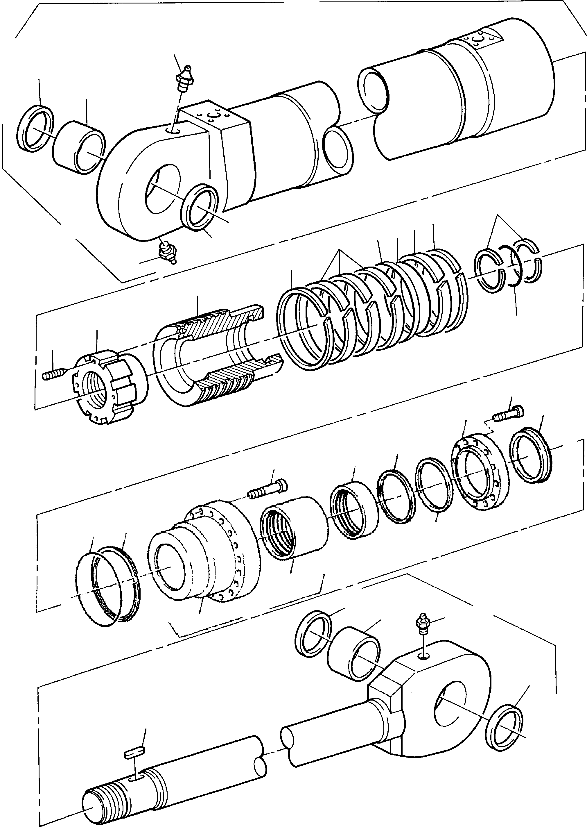 Piston rod incl. fig-nos: 03 - 05 780 618 73 KOMATSU