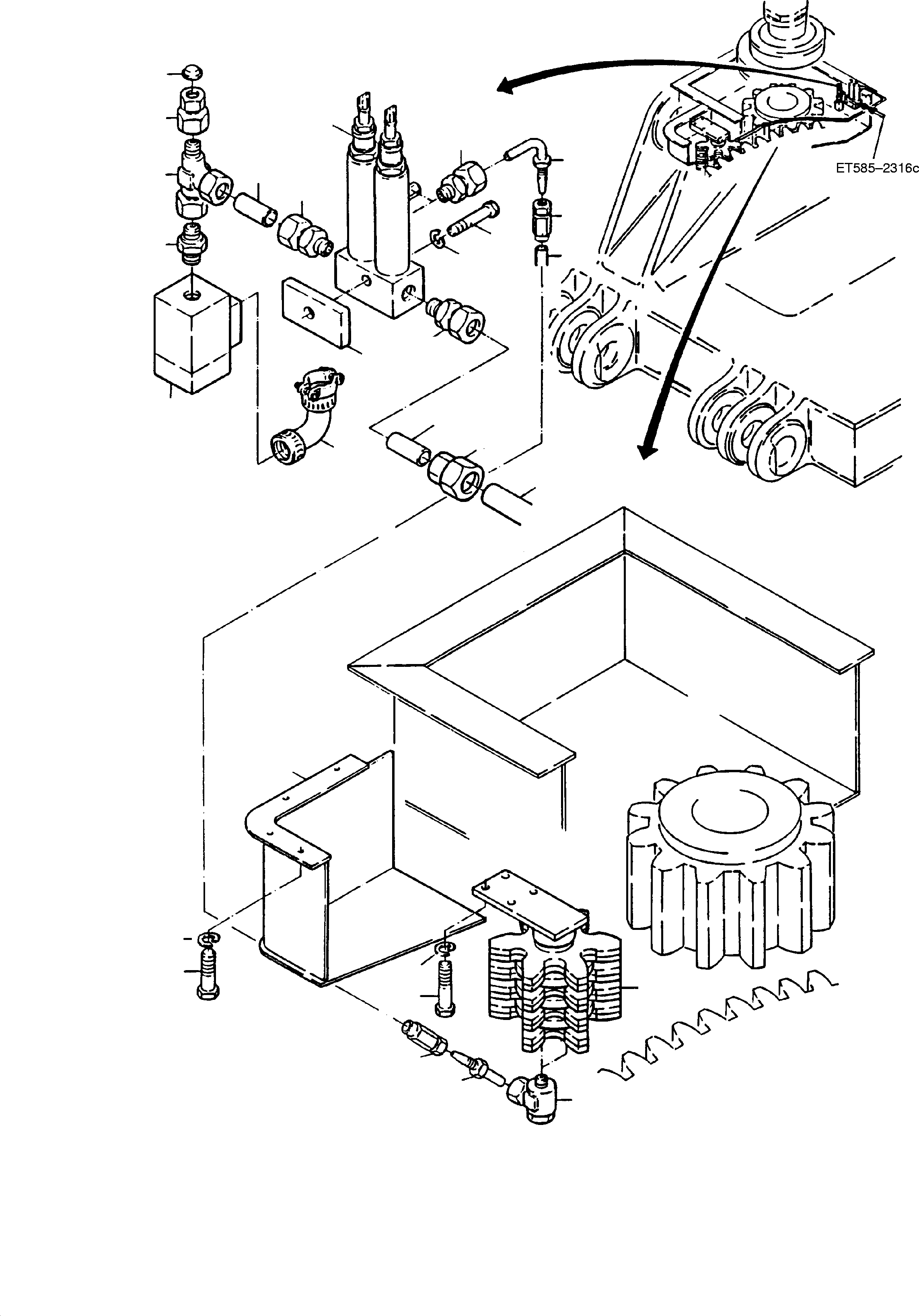 Lube pinion 634 368 40 KOMATSU
