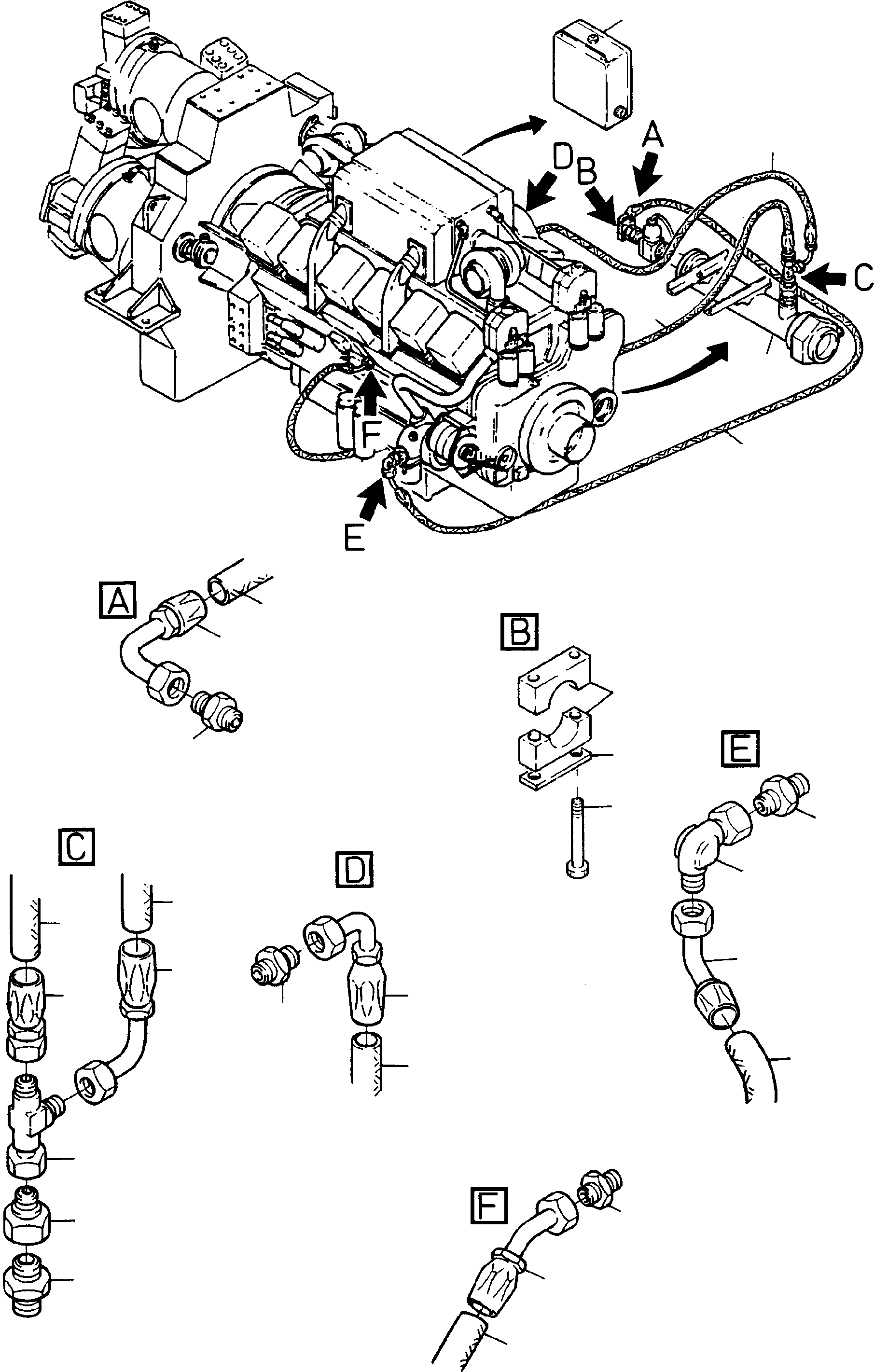 Фитинги шланга 473 268 KOMATSU