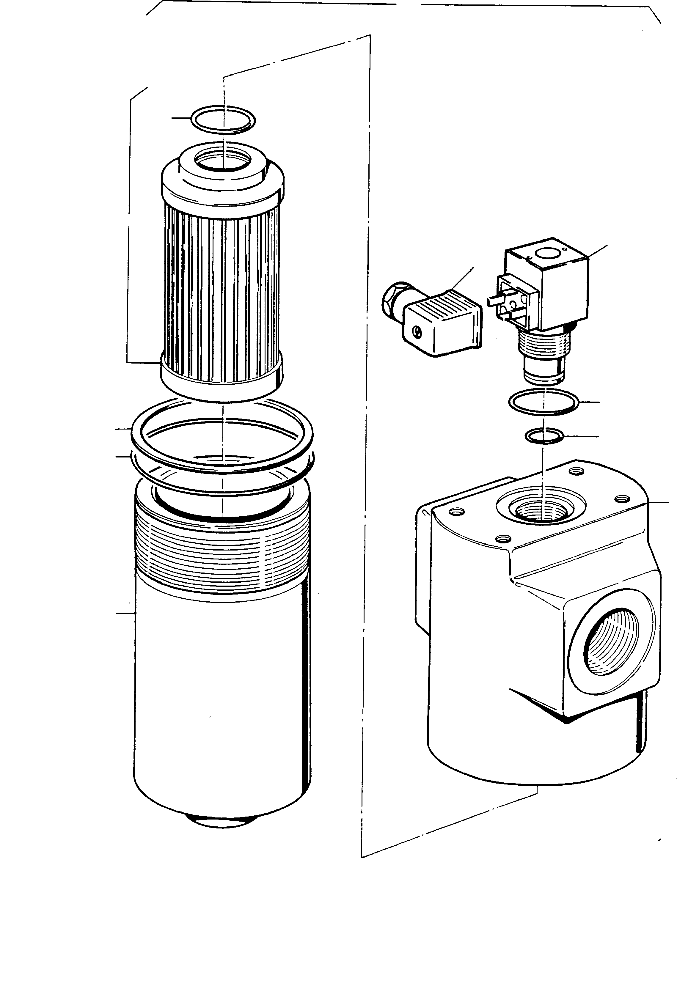 H.P. filter, assy. 576 060 40 KOMATSU