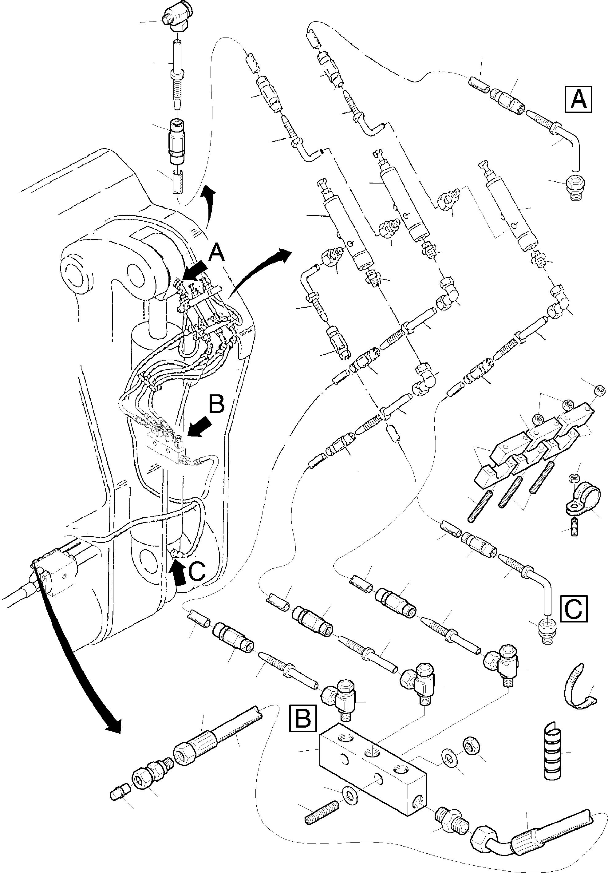 соединительный штуцер 006 912 98 KOMATSU