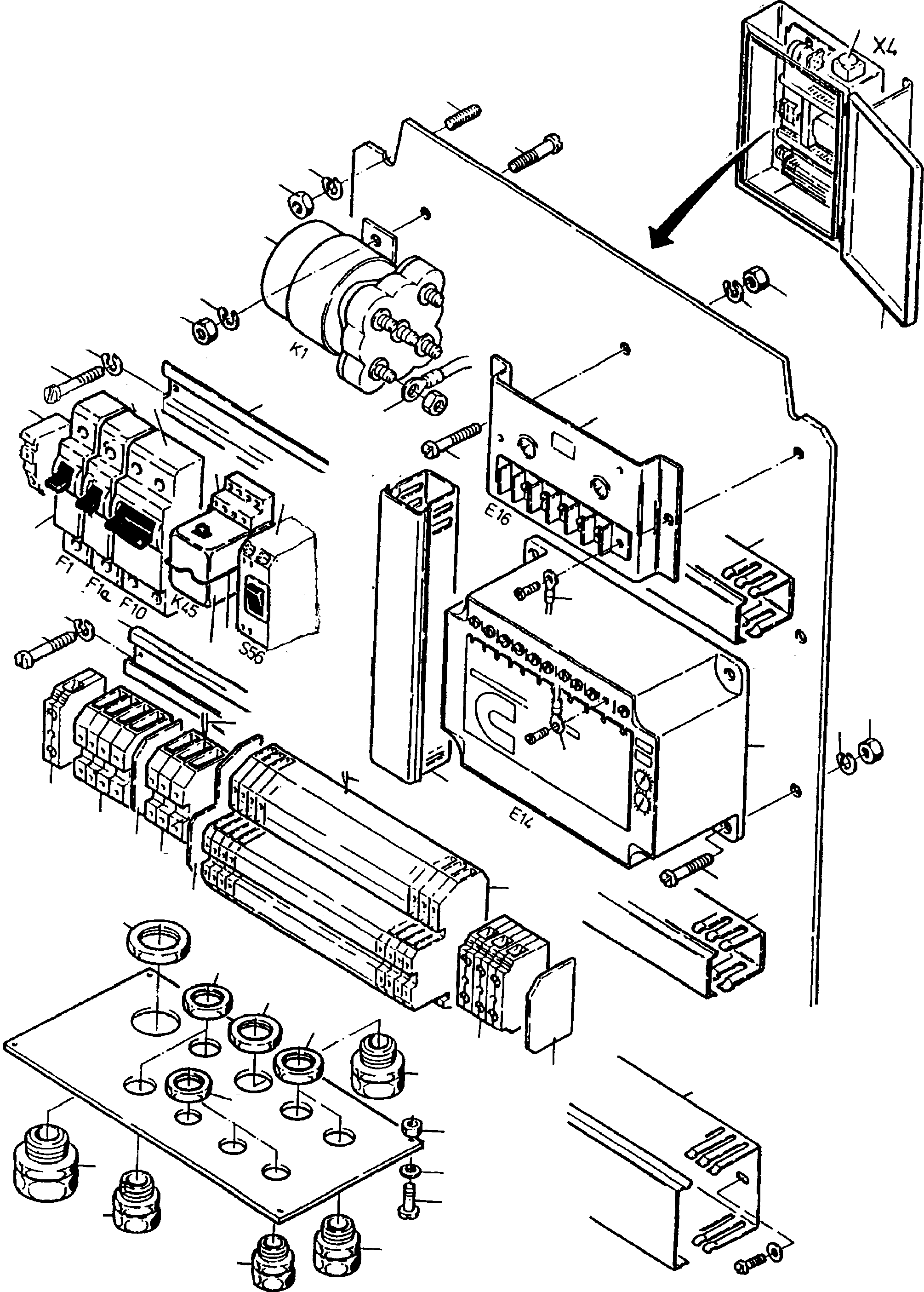 Wiring channel 60x100 604 221 40 KOMATSU