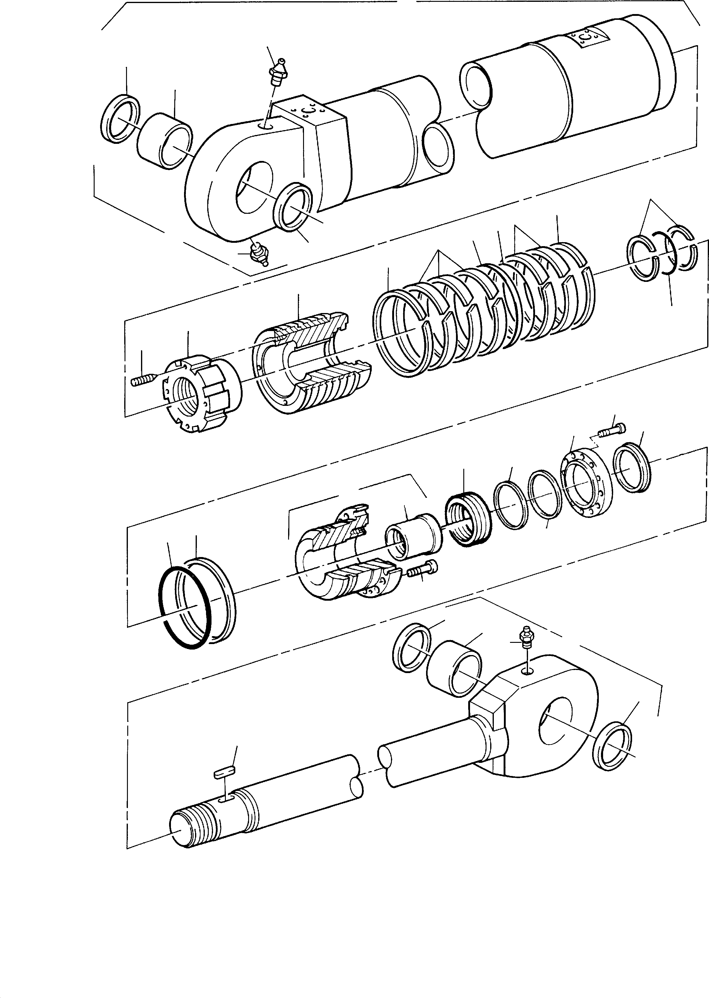 Hydr. cylinder (Cold weather design) 660 795 40 KOMATSU