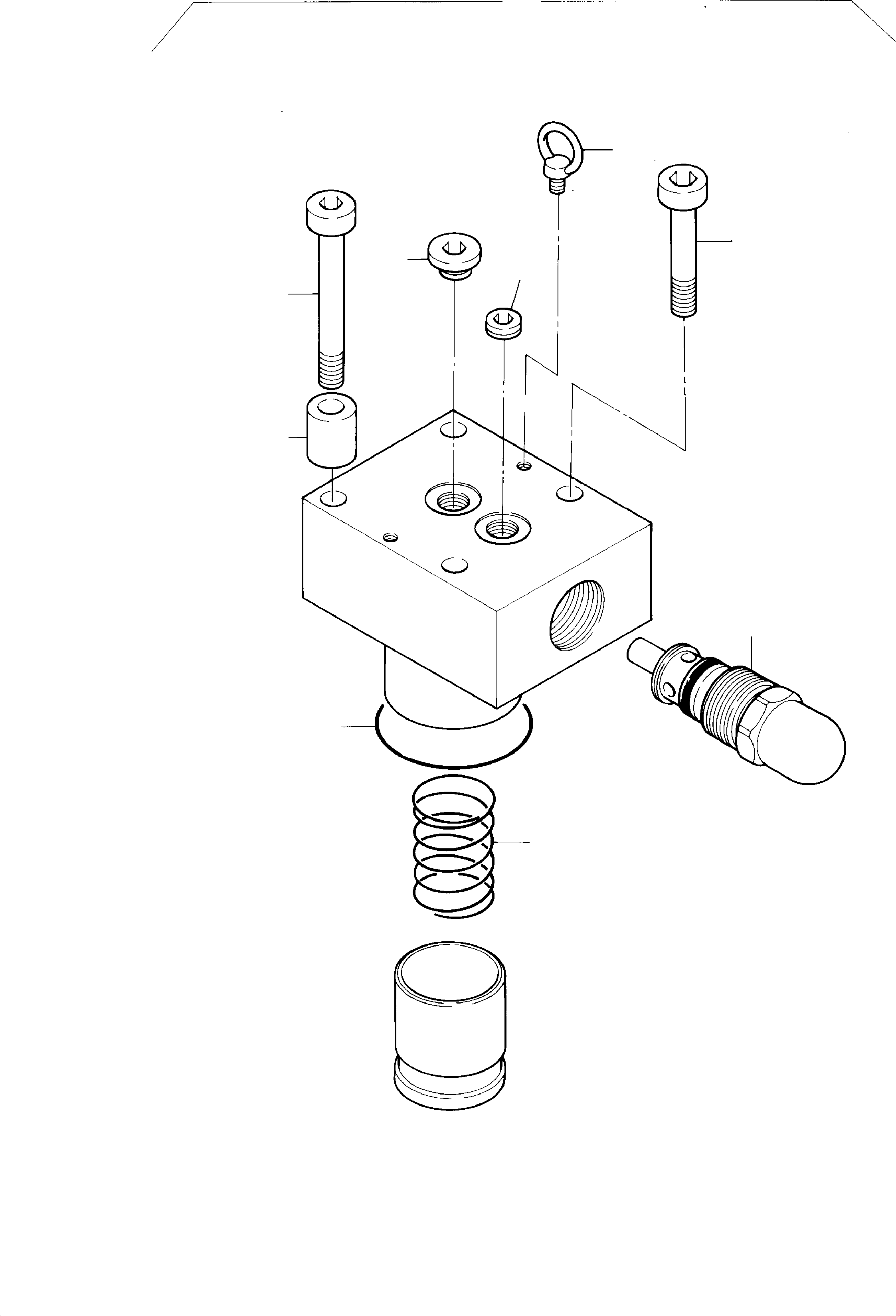 Pressure relief valve, assy. 576 341 40 KOMATSU